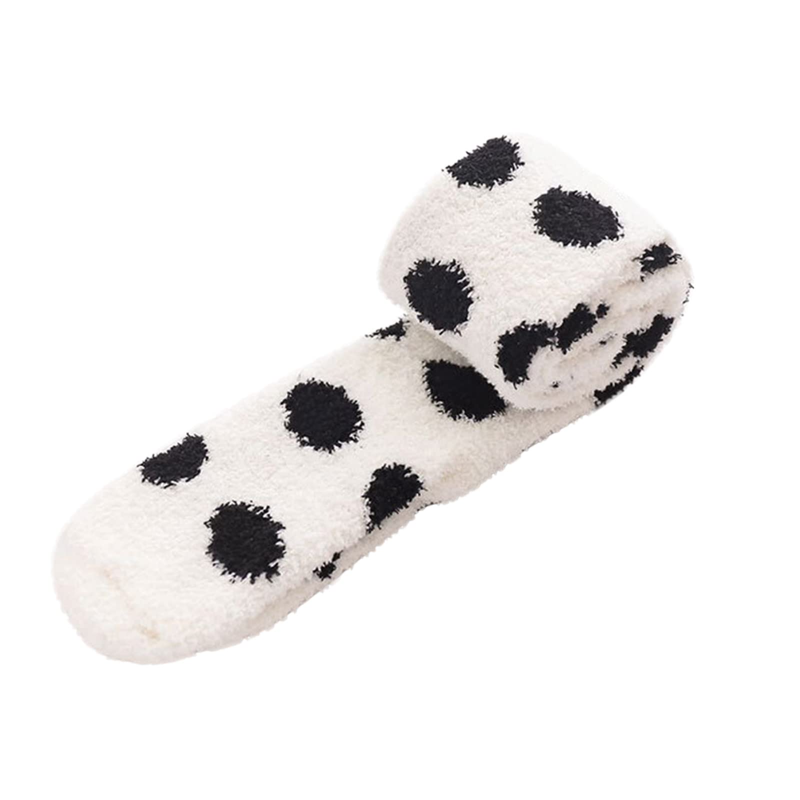 Bblulu Women's Thigh High Fuzzy Socks - Warm Cartoon Knee Stockings for Winter Comfort