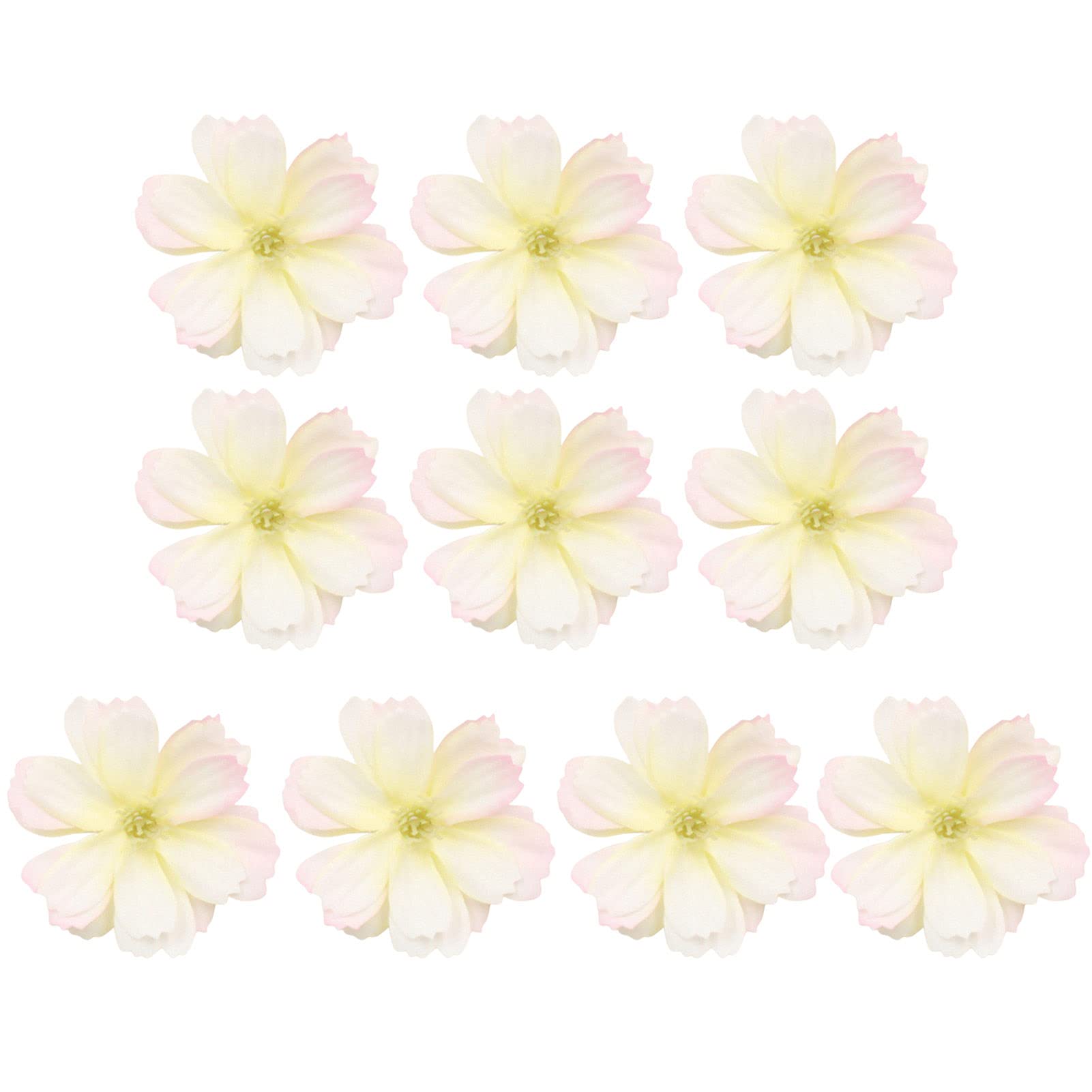 10Pcs 4.5cm Artificial Plum Blossom Flower Heads - Realistic Fake Flowers for Home Decor, Wedding Arrangements, DIY Crafts & Table Centerpieces - UATS Collectvoice Simulation Plants