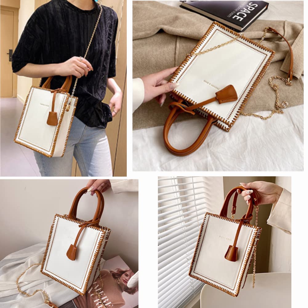 Premium PU Leather Bag Making Kit - DIY Handbag, Purse, Shoulder & Crossbody Bag Crafting Accessories (White) - Perfect for Beginners, Hobbyists & Gift Making