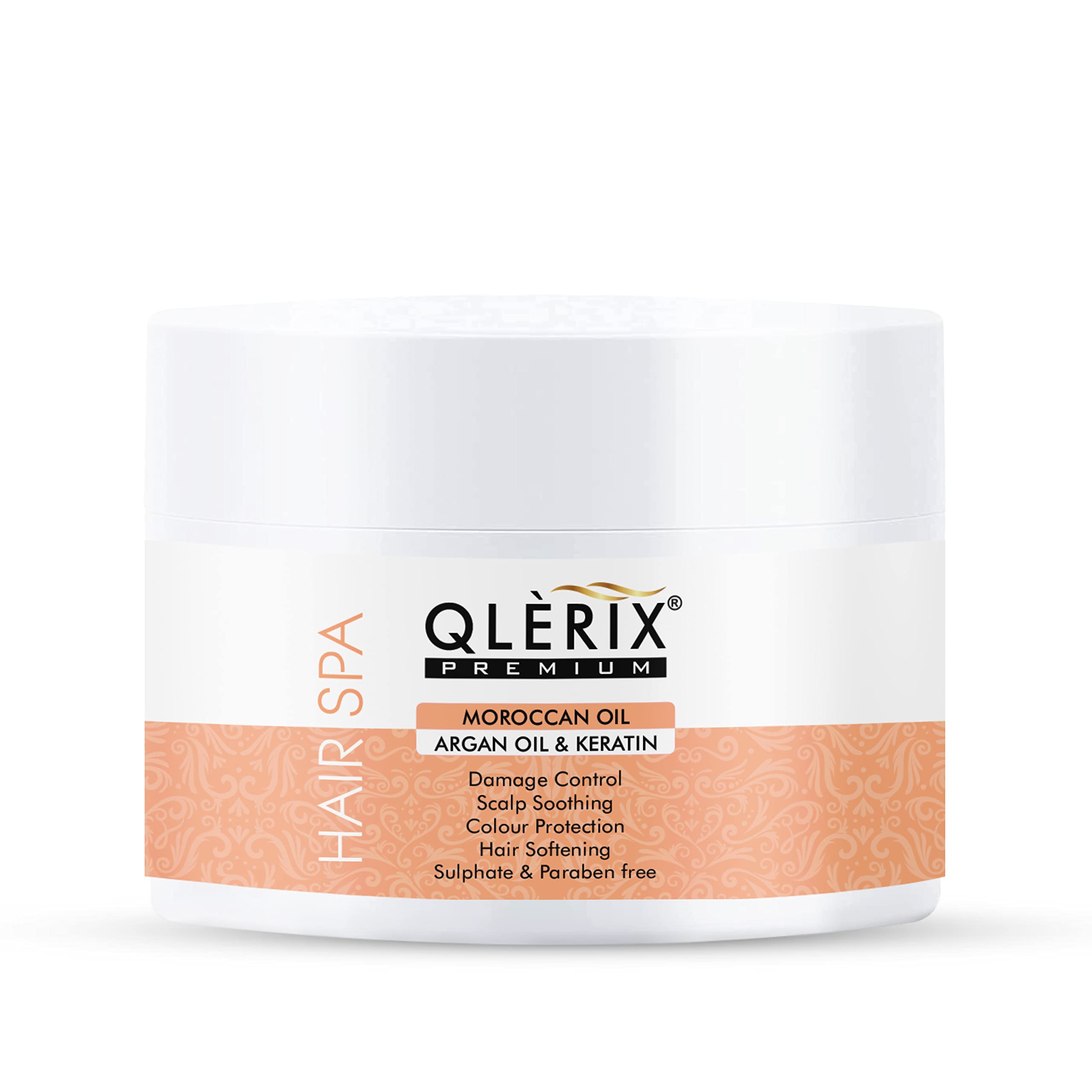 QLERIX Premium Hair Spa Essence - Hydrating Keratin Hair Mask for Dry & Damaged Hair | Damage Repair & Moisture Lock Formula | Deep Nourishing Treatment for Soft, Smooth & Shiny Hair | Perfect for Salon-Quality At-Home Hair Care & Post-Color Treatment