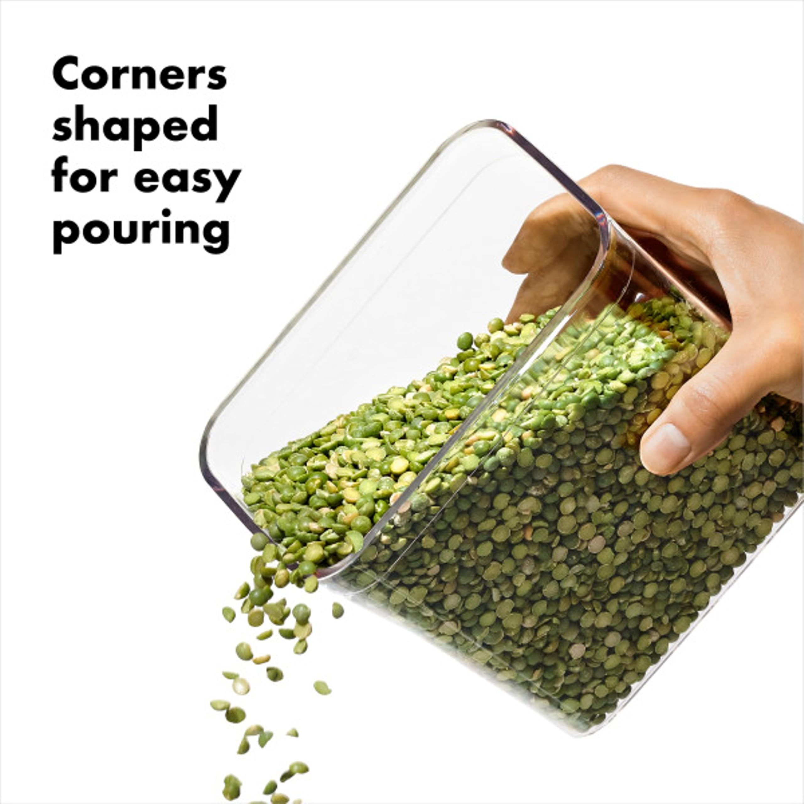 OXO SteeL 6-Piece Airtight Food Storage Container Set - Perfect for Kitchen Pantry Organization & Bulk Food Storage