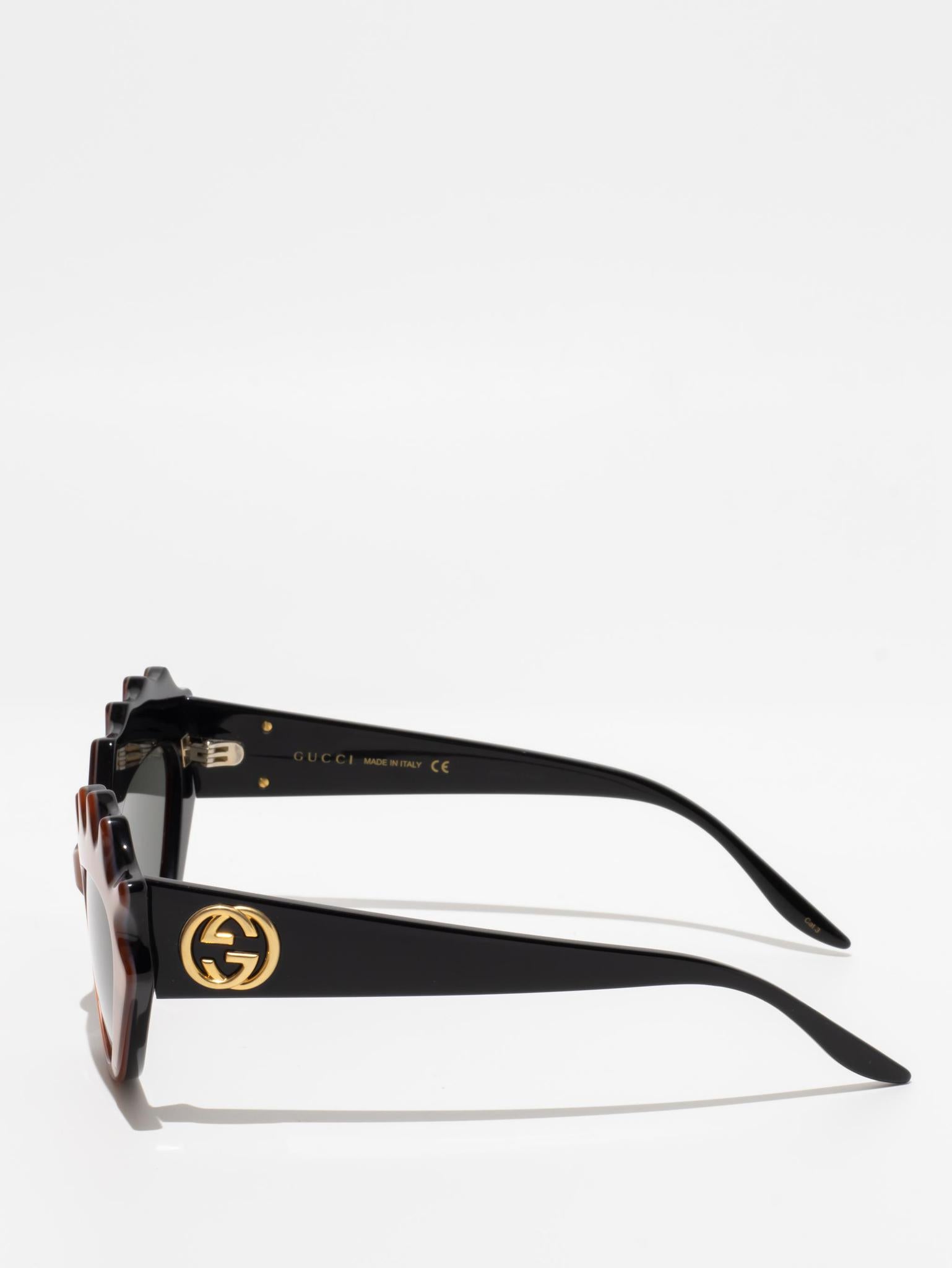 GUCCI GG0781S 001 Orange Sunglasses for Women - UV Protection Fashion Shades for Beach, Driving & Outdoor Activities