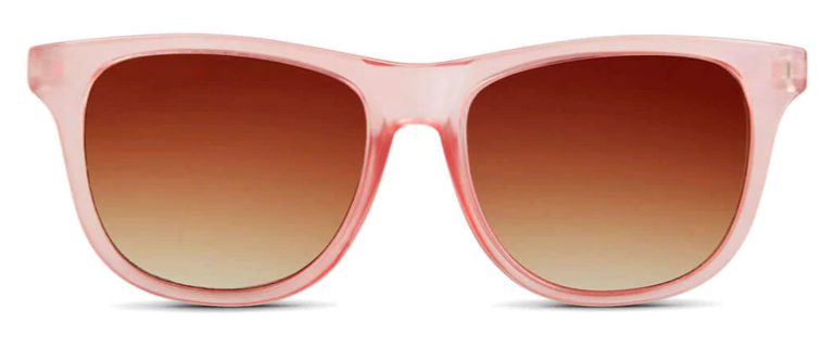 HK Polarized Sunglasses for Women & Men - Gold Wayfarer Gradient Rose Lens - UV Protection & Fashion Eyewear - Perfect for Driving, Beach, and Outdoor Activities