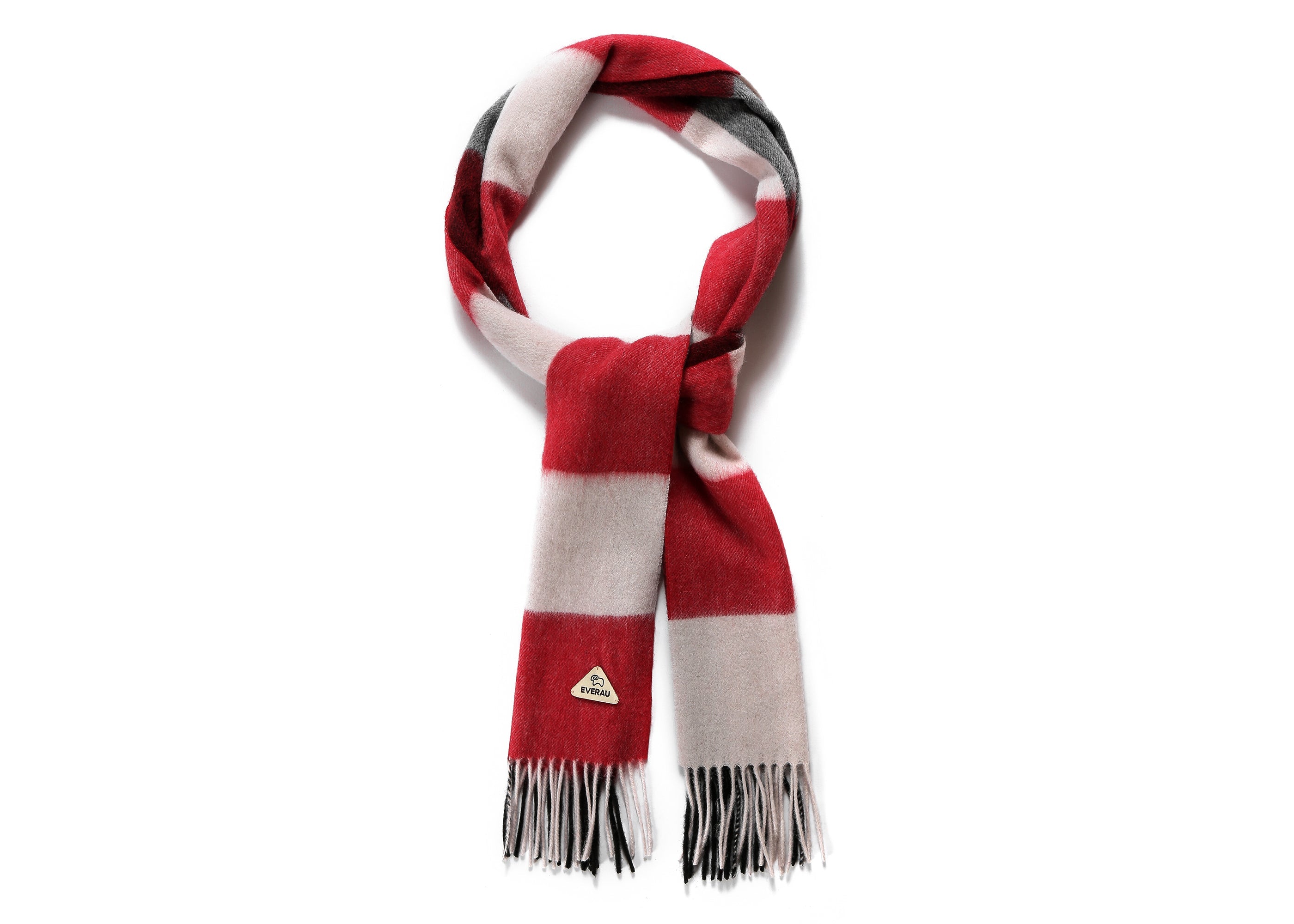 EVERAU® 100% Wool Tartan Scarf - Warm & Stylish Plaid Wrap for Winter, Fall Fashion & Outdoor Activities