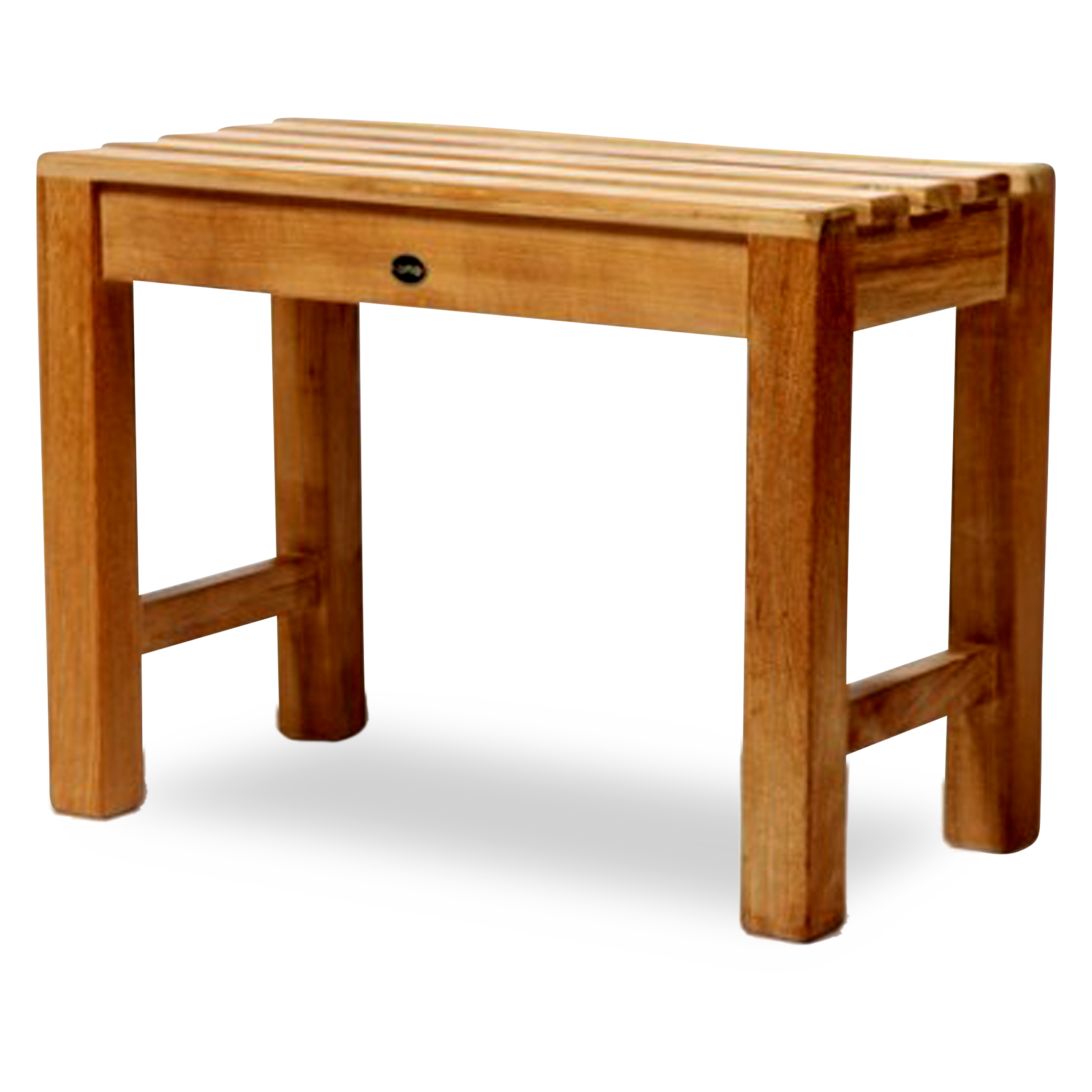 Premium Teak Shower Bench with Backrest - Waterproof Bath Seat for Elderly & Disabled - Non-Slip Spa Stool for Bathroom, Sauna & Poolside Use