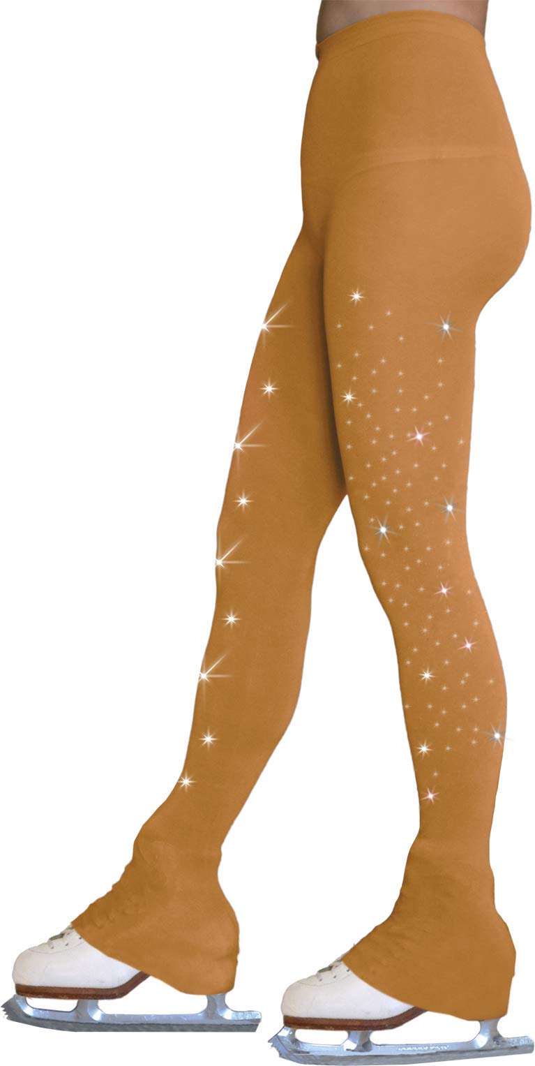 Women's Footless Ice Skating Tights 8896 - Stretchable & Breathable for Figure Skating Practice & Performances