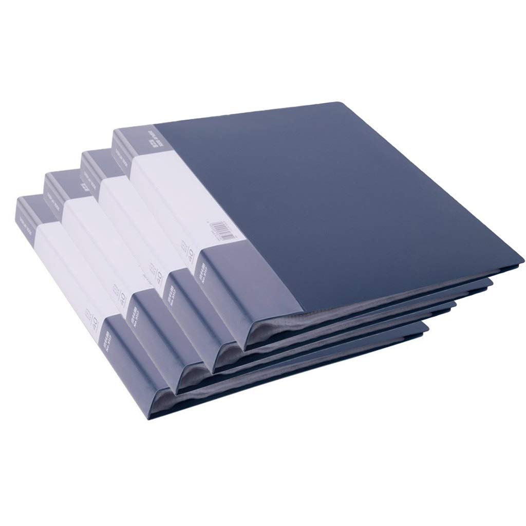 A4 Expanding File Folders 80 Pockets - Navy Blue Plastic Document Organizer for School Office & Home | Portable Archive Box for Paperwork, Receipts, Bills & Important Documents Storage