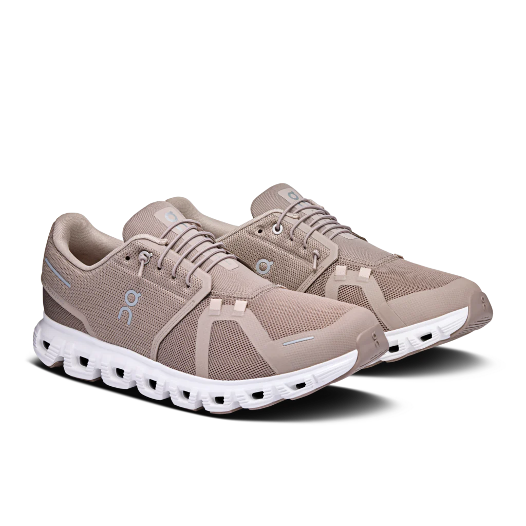ON Men's Cloud 6 Running Shoes - Lightweight & Cushioned Sneakers for Jogging, Gym Workouts & Daily Wear (Fog/White)