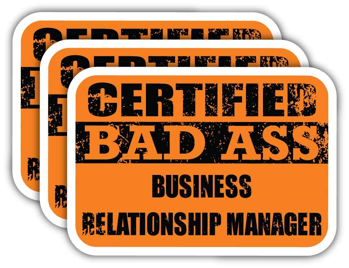 Certified Business Manager Stickers - Funny Job Gift for Laptops & Cars
