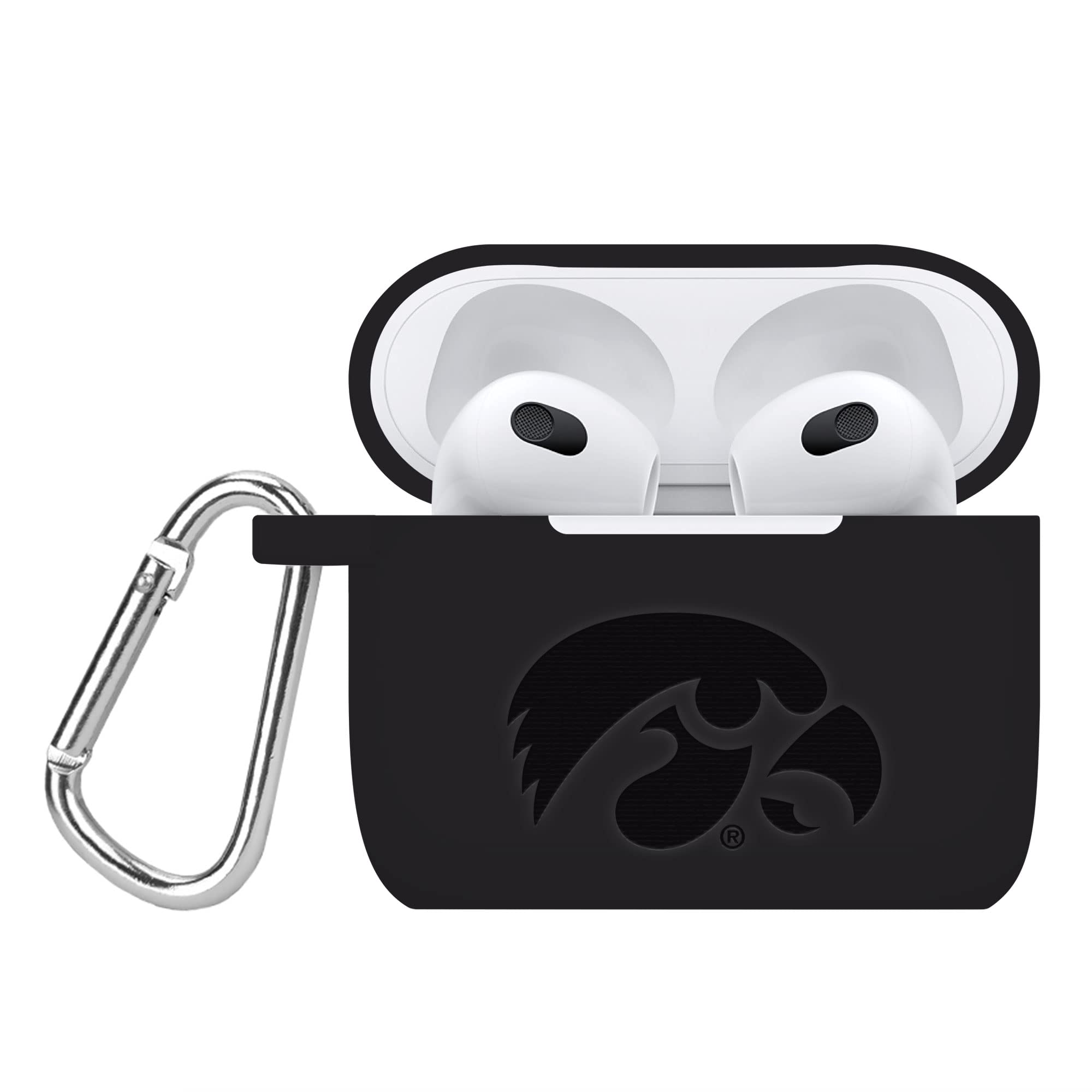 Iowa Hawkeyes Engraved Silicone Affinity Bands - Compatible with Apple Watch & AirPods Gen 3 - Perfect for Game Day, Workouts, and Everyday Wear