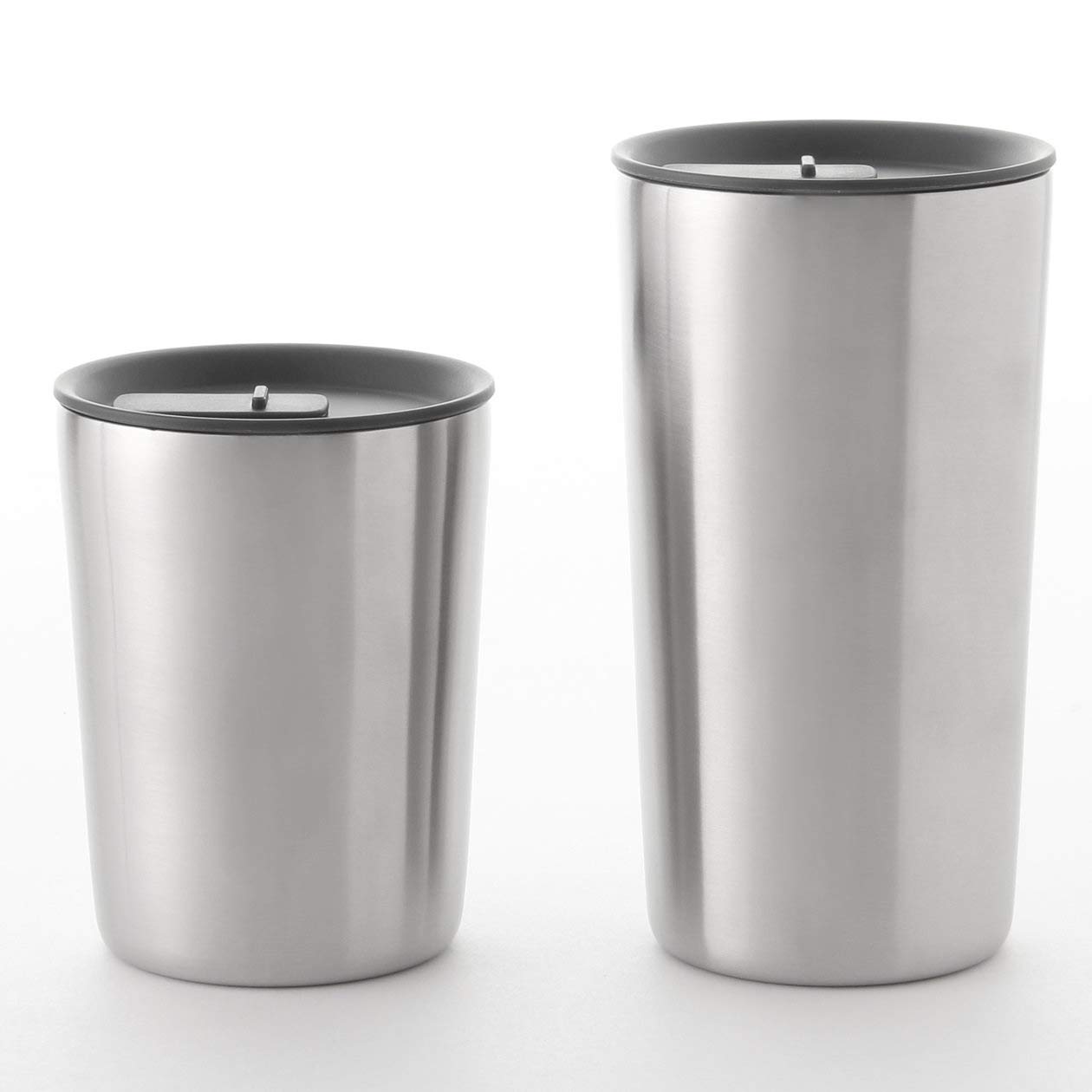 Premium Muji Stainless Steel Vacuum Insulated Tumbler - 300ml (10oz) Double Wall Thermal Travel Mug for Hot & Cold Drinks - Perfect for Office, Gym, Hiking and Outdoor Activities