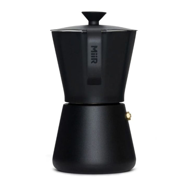 MiiR New Standard Moka Pot - 3 Cup Italian Stovetop Espresso Maker for Home & Camping - Durable Stainless Steel Coffee Brewer for Espresso, Latte & Cappuccino - Perfect for Kitchen, Travel & Outdoor Adventures
