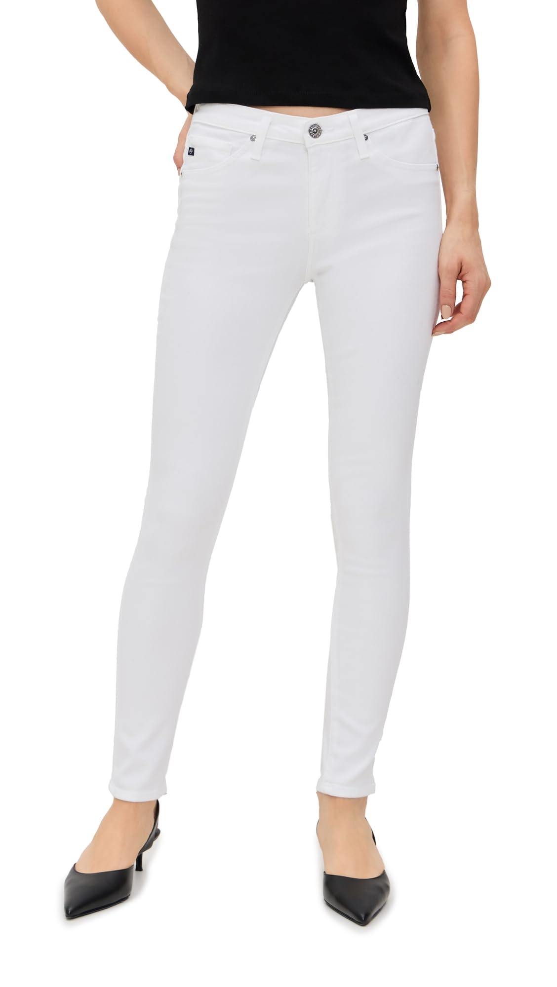 AG Adriano Goldschmied Women's High Waisted Legging Ankle Jeans - Stretchy Skinny Denim Pants for Casual Wear & Workout