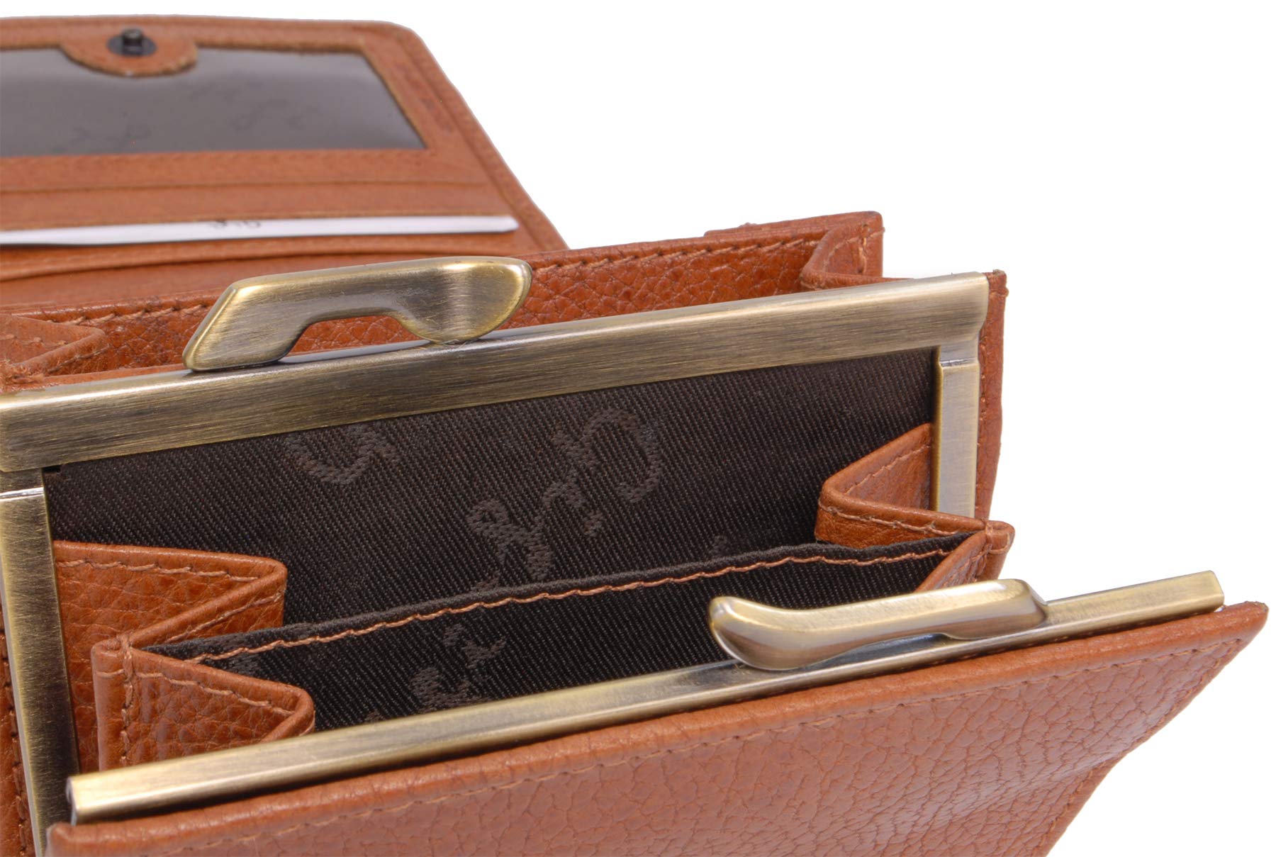 Gigi Women's Leather Purse with Gift Box - Medium Wallet & Coin Purse for Ladies - Giovanna 4285 Tan Handbag - Perfect for Everyday Use, Travel & Gifts