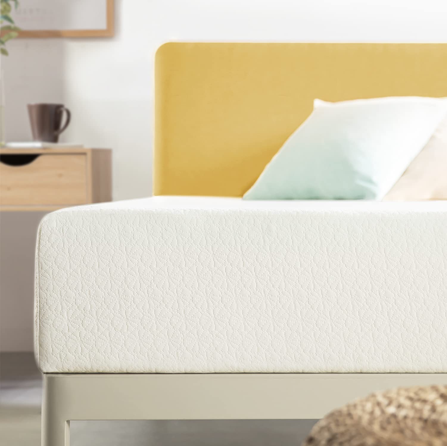 10 Inch Queen Mattress in a Box - Green Tea Memory Foam for Cool Sleep & Pressure Relief | Best Price Mattress | Perfect for Guest Rooms, Dorms & Small Spaces (White)