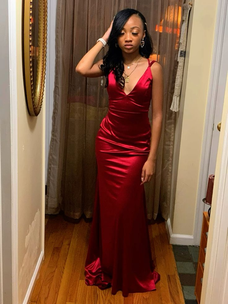 Elegant Burgundy Satin Mermaid Prom Dress for Evening Party - Formal Gown J4729 | Perfect for Homecoming, Prom Night & Special Occasions