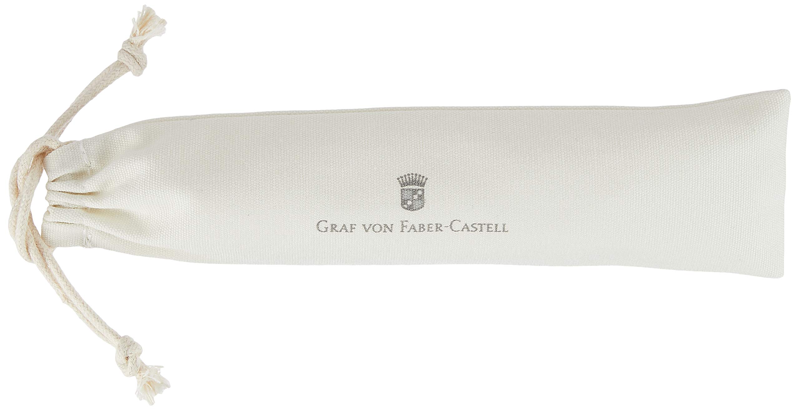 Faber Castell 146534 Premium Oil-Based Ballpoint Pen - Guilloche Design with Rhodium Finish - Ideal for Office, Business Gifts & Luxury Writing