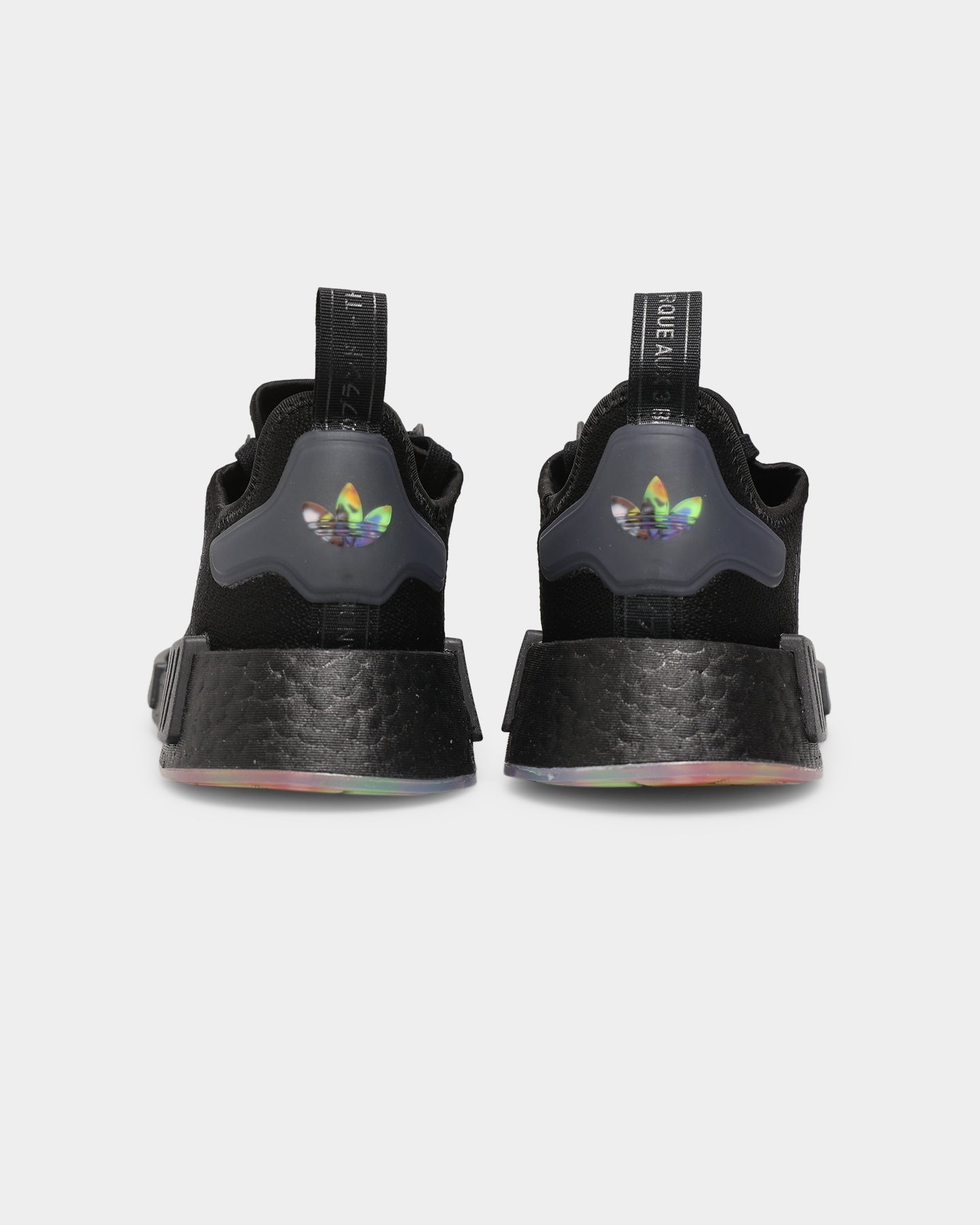 Adidas NMD_R1 Men's Running Shoes - Black/Rainbow | Comfortable Sneakers for Walking, Jogging & Gym Workouts