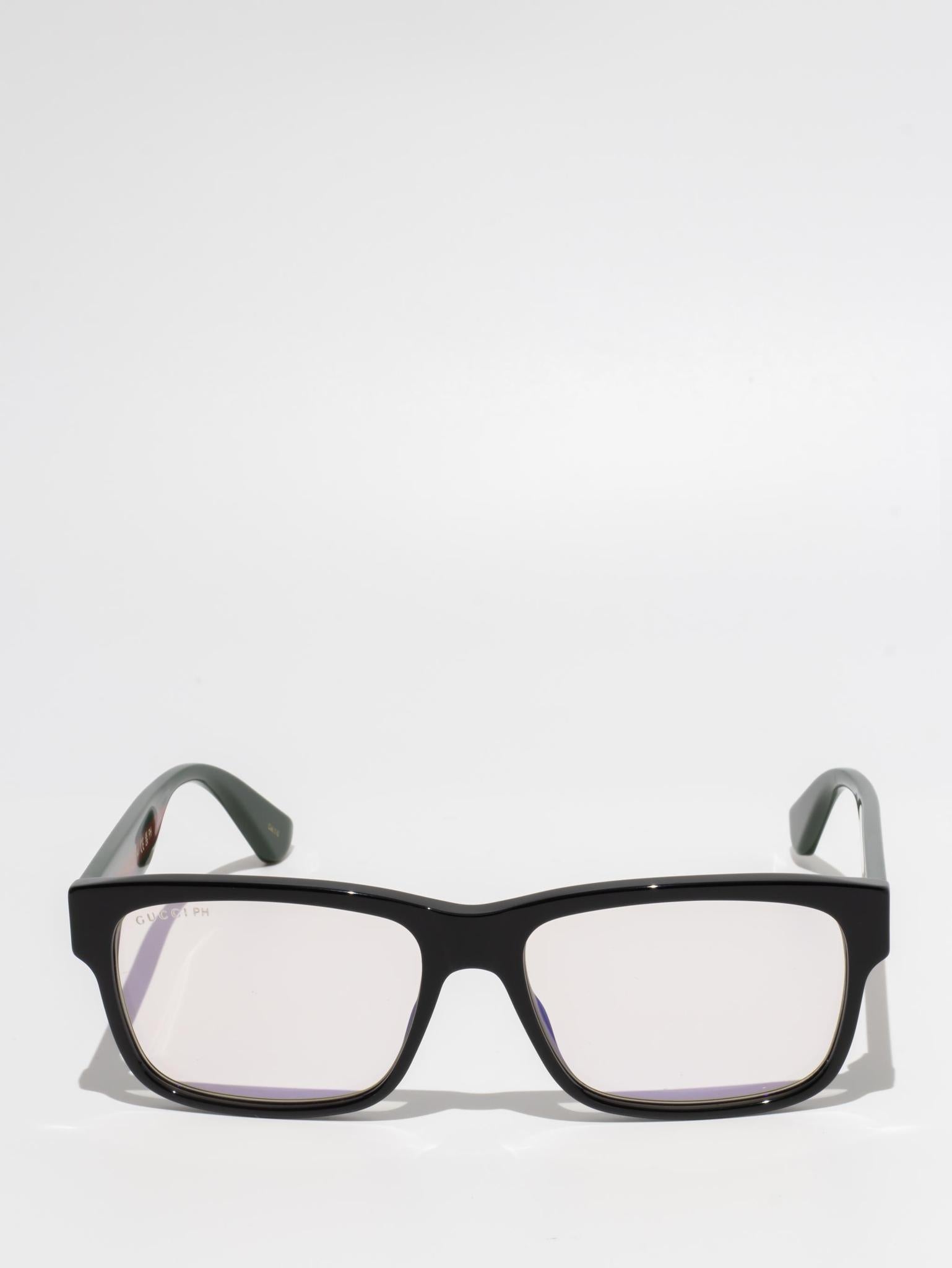 GUCCI GG0340S 011 Sunglasses for Women - Black Green & Blue Frame with UV Protection - Perfect for Beach, Driving & Outdoor Activities