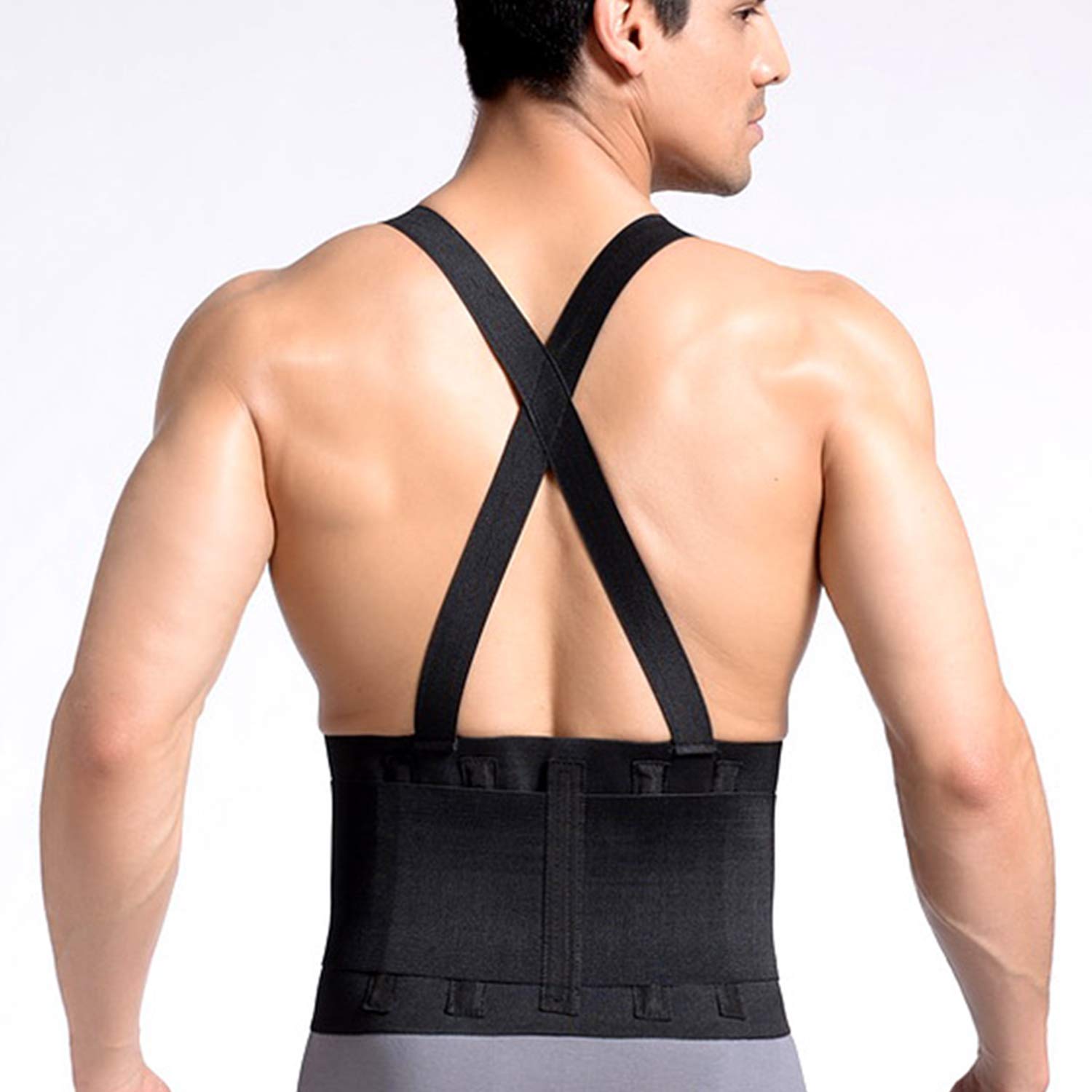Cross1946 Adjustable Work Back Brace with Lumbar Support - Heavy Duty Back Pain Relief Belt for Men & Women - Ideal for Weightlifting, Industrial Work & Heavy Lifting Safety (Perfect for Construction, Warehouse & Gym Use)