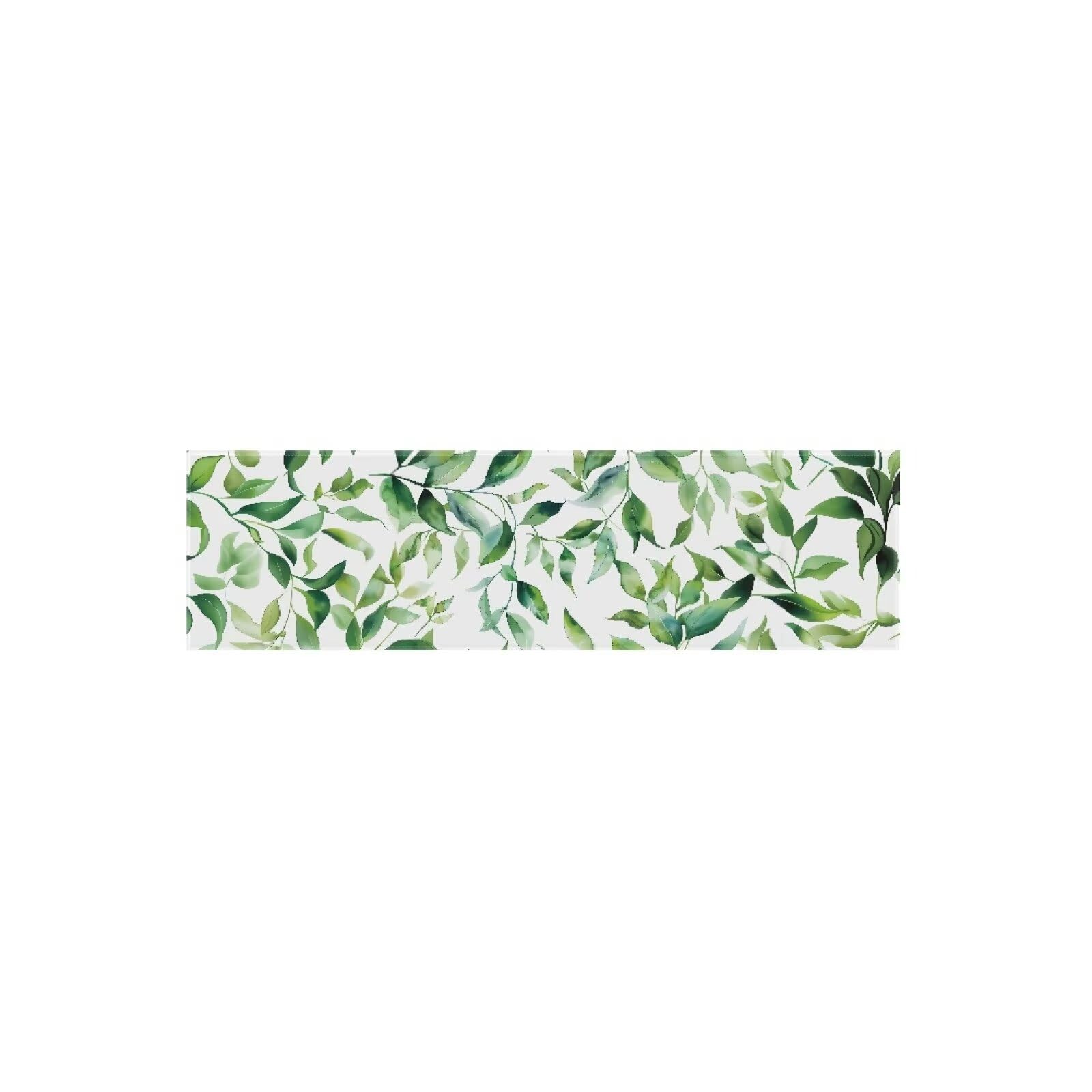 ZFRXIGN Green Leaf Bed Runner & Table Scarf Set - Tropical Leaf Design for Twin Beds, Christmas Decor, Hotels & Guesthouses | Perfect for Bedroom Decor, Holiday Tablescapes & Coastal-Themed Interiors