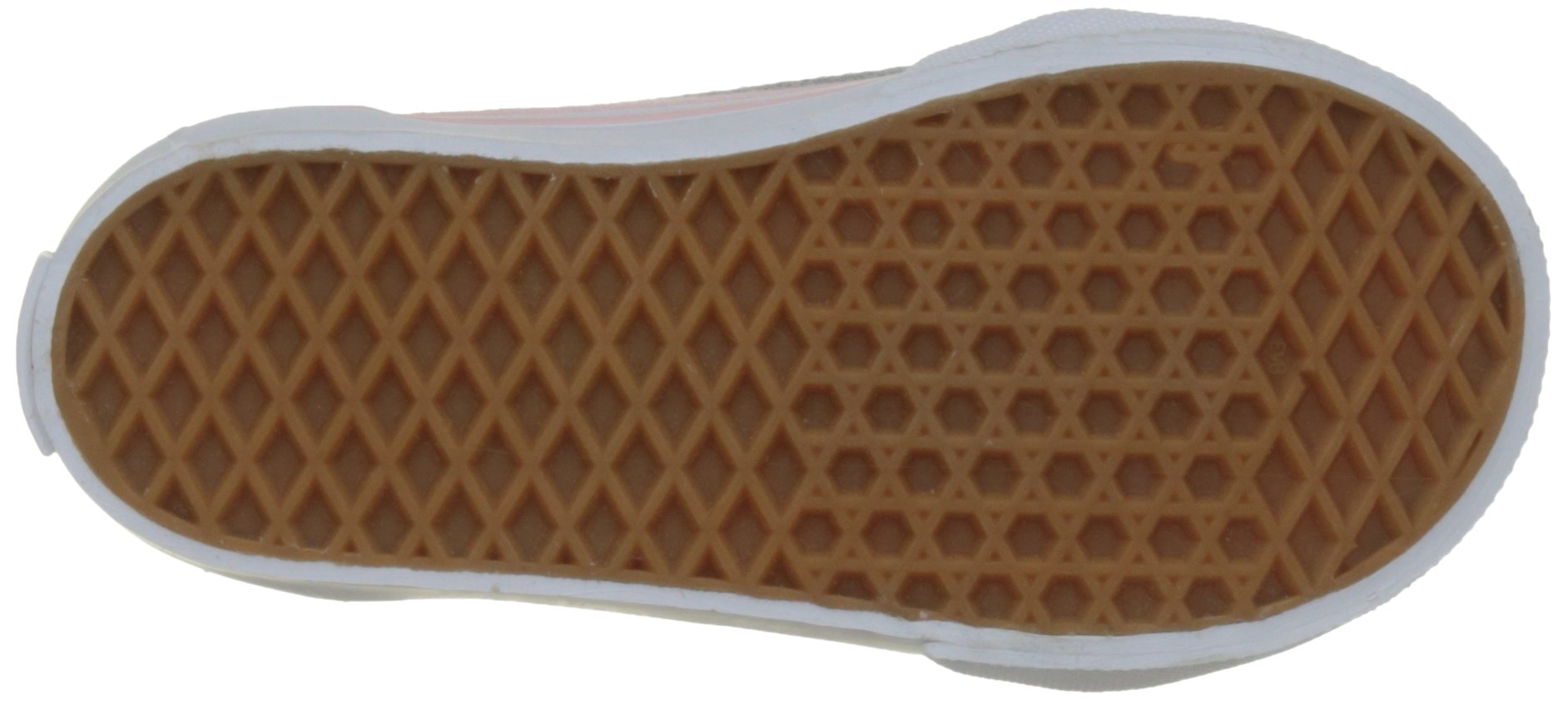 Vans Toddler Old Skool V Sneakers VN0A344KQ7K - Suede & Canvas Shoes in Chalk Pink/True White - Size 8.5 - Comfortable & Stylish for Kids' Everyday Wear, Playdates & School Activities