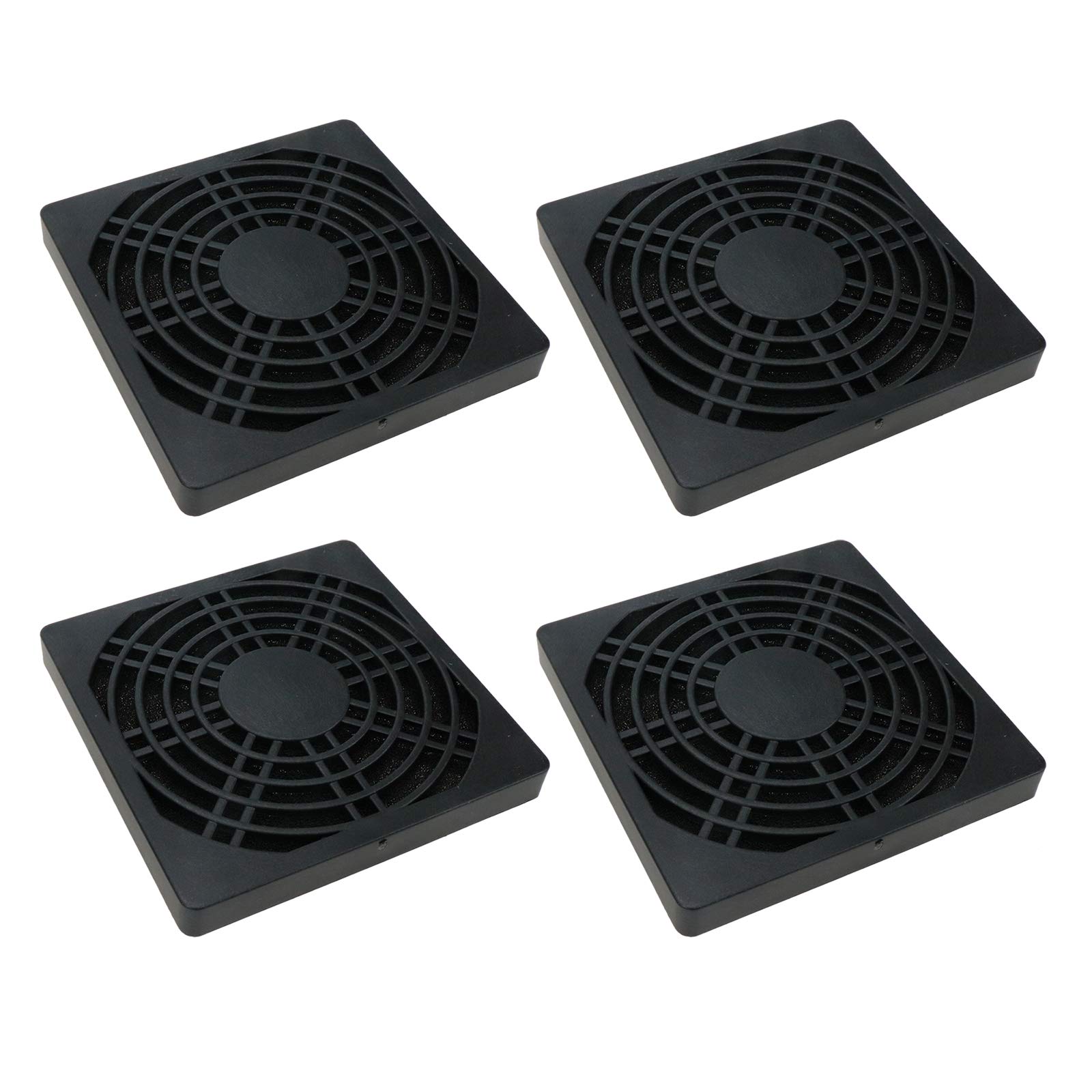 3.15 Inch 80mm PC Fan Dust Filter - 4 Pack Dustproof Mesh Cover for Computer Case Cooling - Perfect for Gaming PCs, Workstations & Home Office Setups