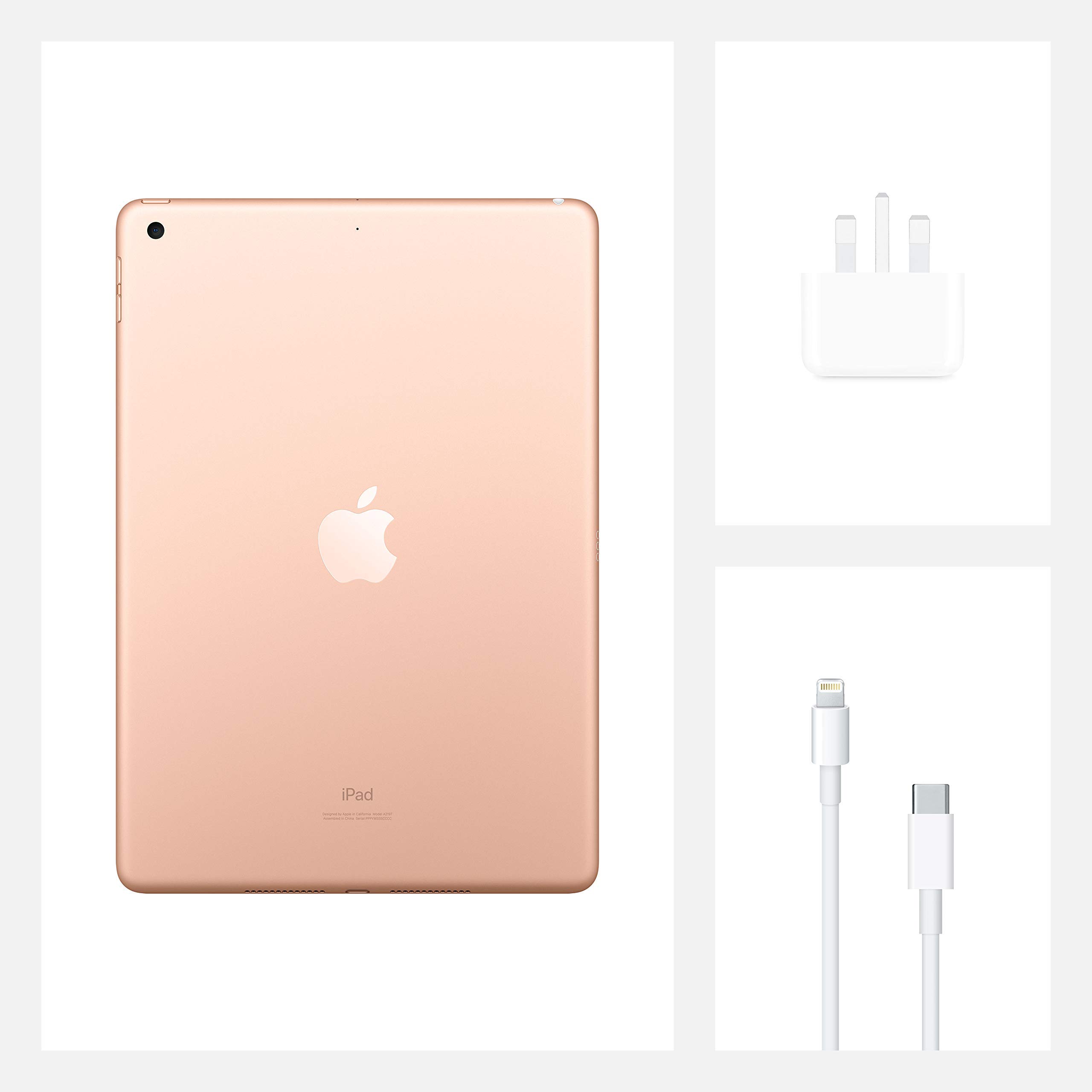 2020 Apple iPad 10.2-inch Wi-Fi 128GB Gold (Renewed) - Perfect for Work, Study & Entertainment at Home or On-the-Go