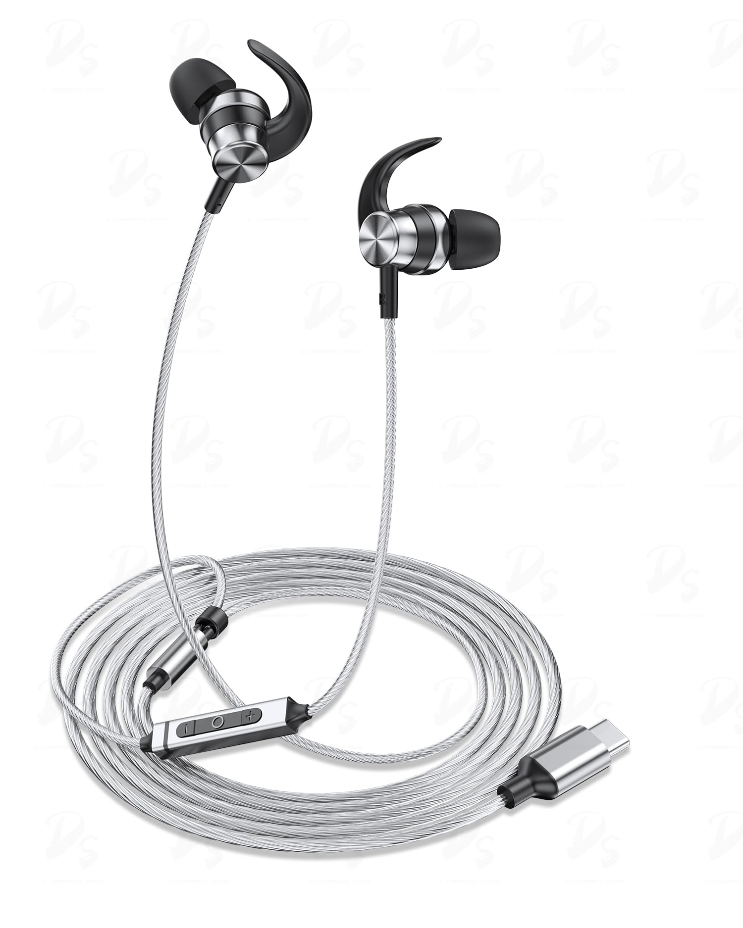 USB C Wired Headphones with Mic & Volume Control - Noise Isolation Stereo Earphones for iPhone 15/16/Pro/Max, Samsung Galaxy S24/S23/S22/S21/S20, Google Pixel 8/7a/6 - Perfect for Commuting, Gaming & Work Calls