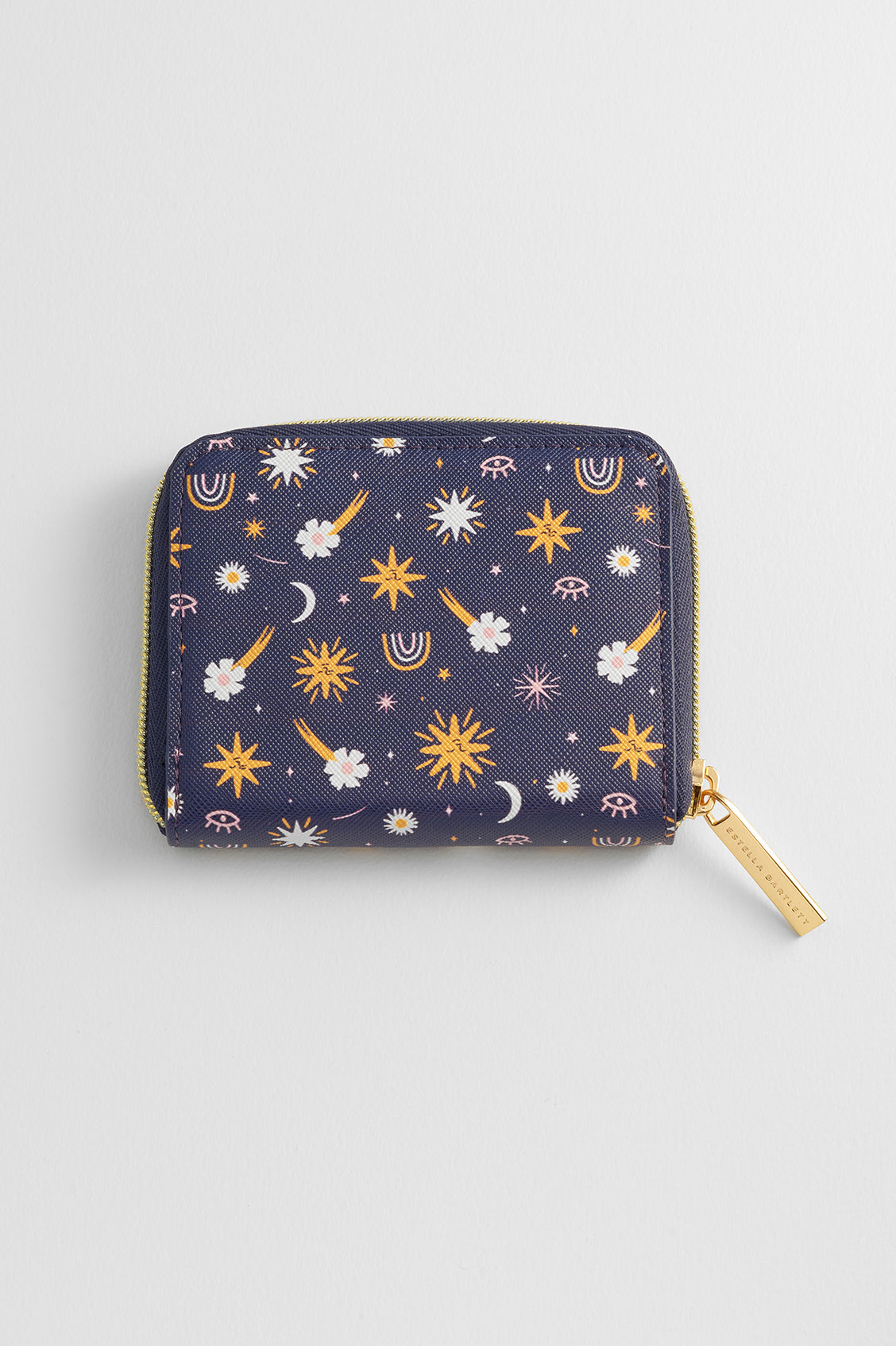 Ebay X Charly Clements Navy Icons Print Zip Around Purse EBP5388 - Stylish Crossbody Bag for Women, Fashionable Everyday Use & Travel Accessory