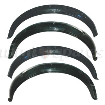 Premium Black Mini Wheel Arch Set Group 2 - Durable Car Wheel Protection for Off-Road & Urban Driving