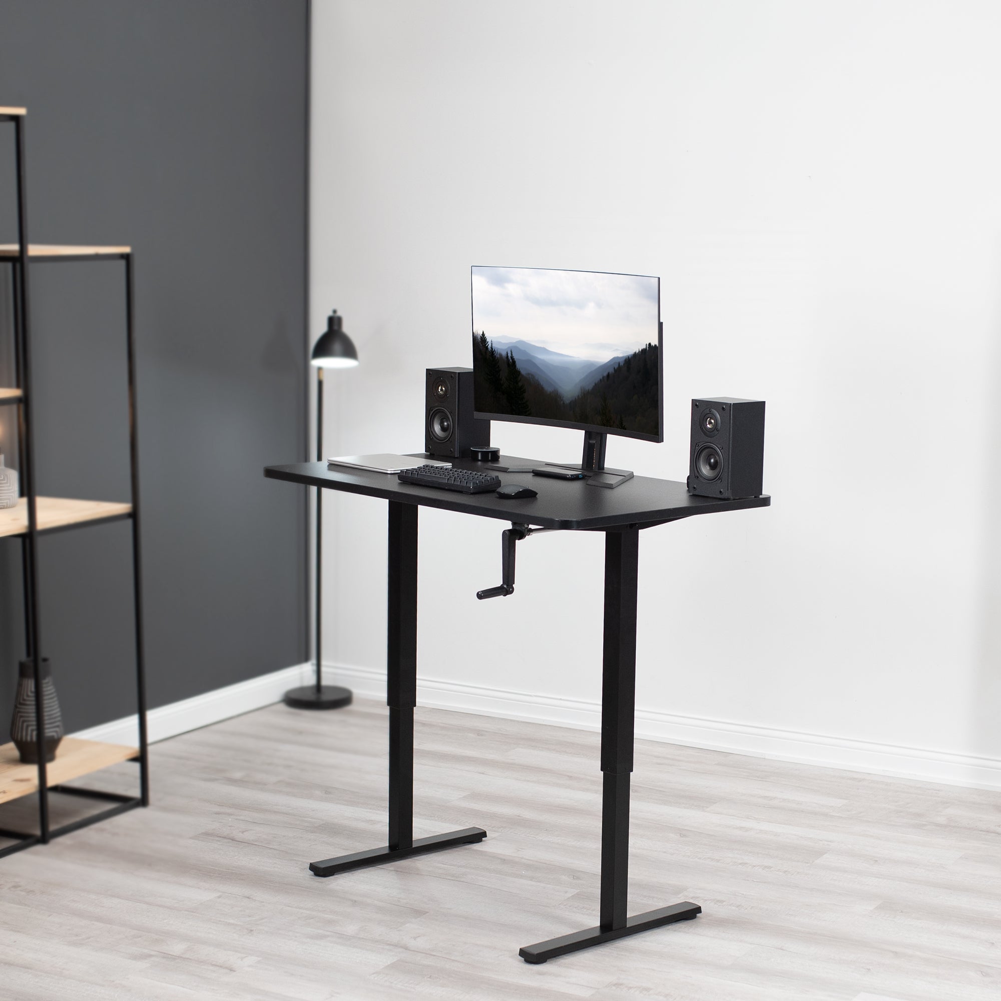 MB Series 48 x 30 Inch Manual Height Adjustable Standing Desk - Ergonomic Home Office Workstation for Study & Computer Use