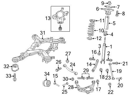 OEM Dodge Suspension Control Arm Bolt 06509461AA - Compatible with Chrysler Vehicles - Durable Replacement Part for Smooth Ride & Handling