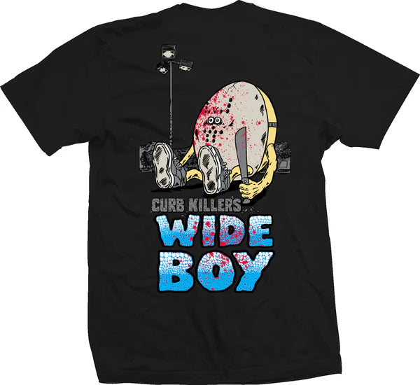 Heroin Curb Killer Wide Boy T-Shirt - Black | Vintage Streetwear for Men | Perfect for Casual Wear & Urban Fashion
