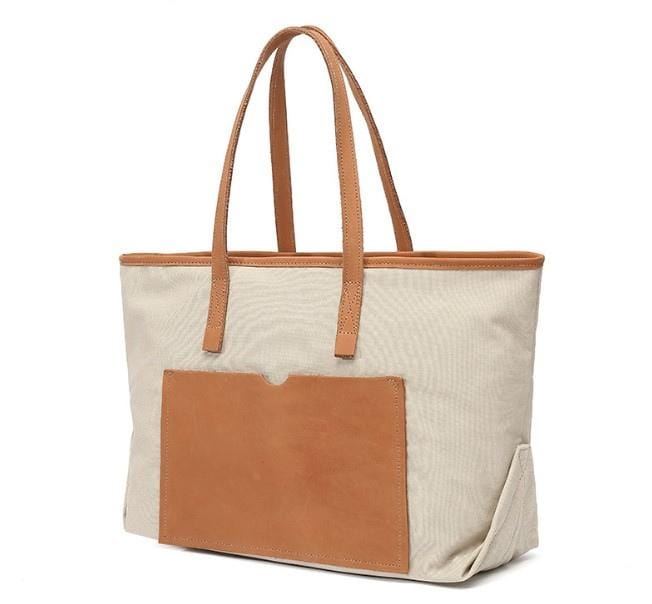 Eco-Friendly Small Canvas Tote Bags for Women - Lightweight & Durable Handbags for Shopping, Beach, Work & Daily Use