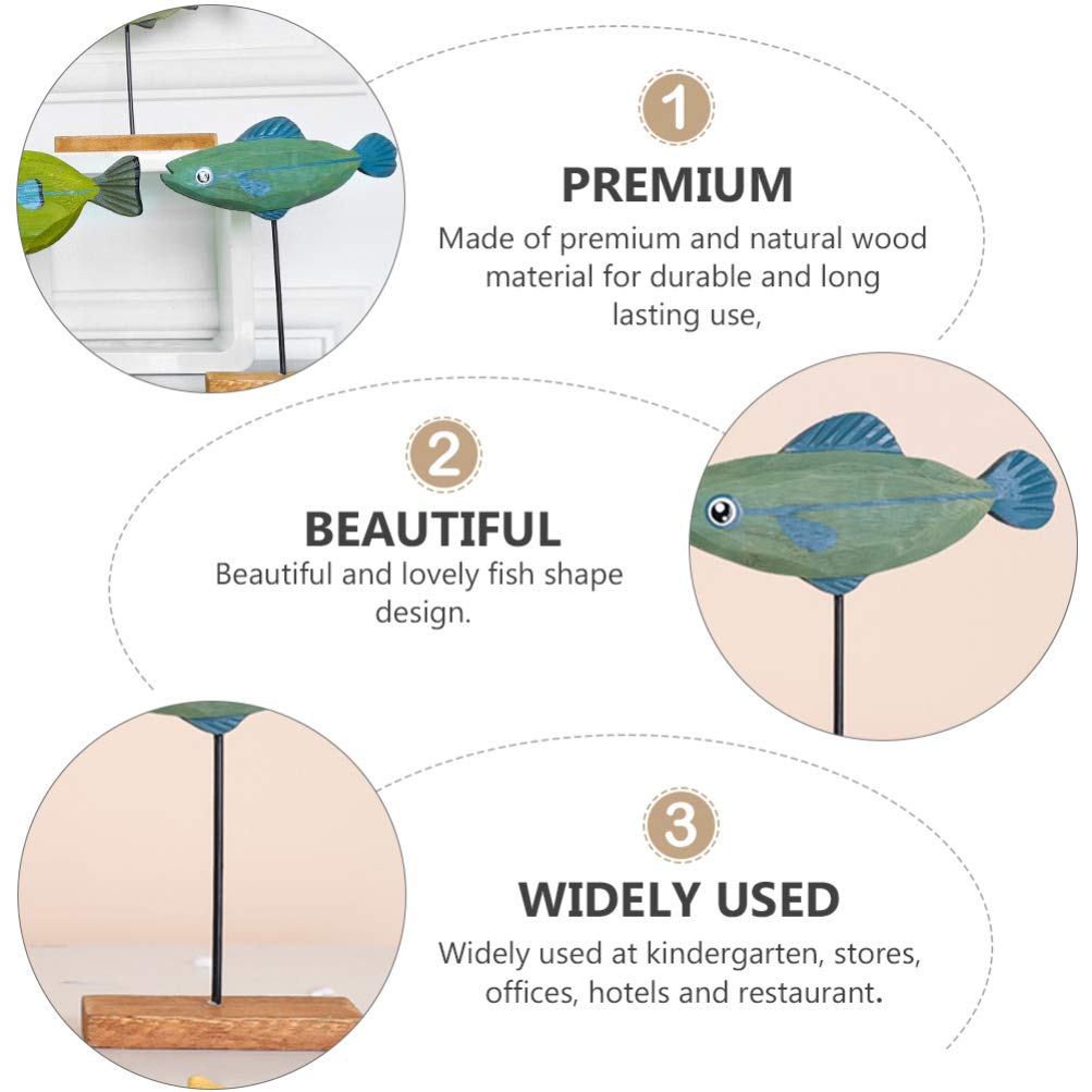 Handmade Wooden Fish Ornament - Christmas Tree Decor, Desktop Decoration, Holiday Gift for Home & Office - Perfect for Xmas Party, Festive Decor, and Seasonal Gifting