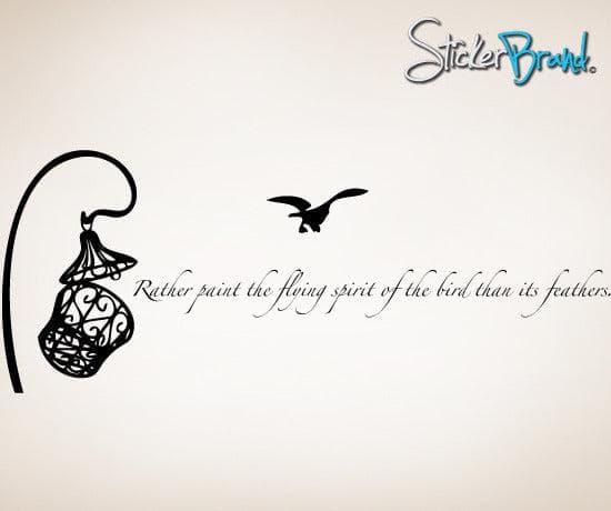 Vinyl Wall Decal Sticker - Inspirational Bird Quote Art for Home & Office Decor | Perfect for Nursery, Bedroom, Living Room Wall Art