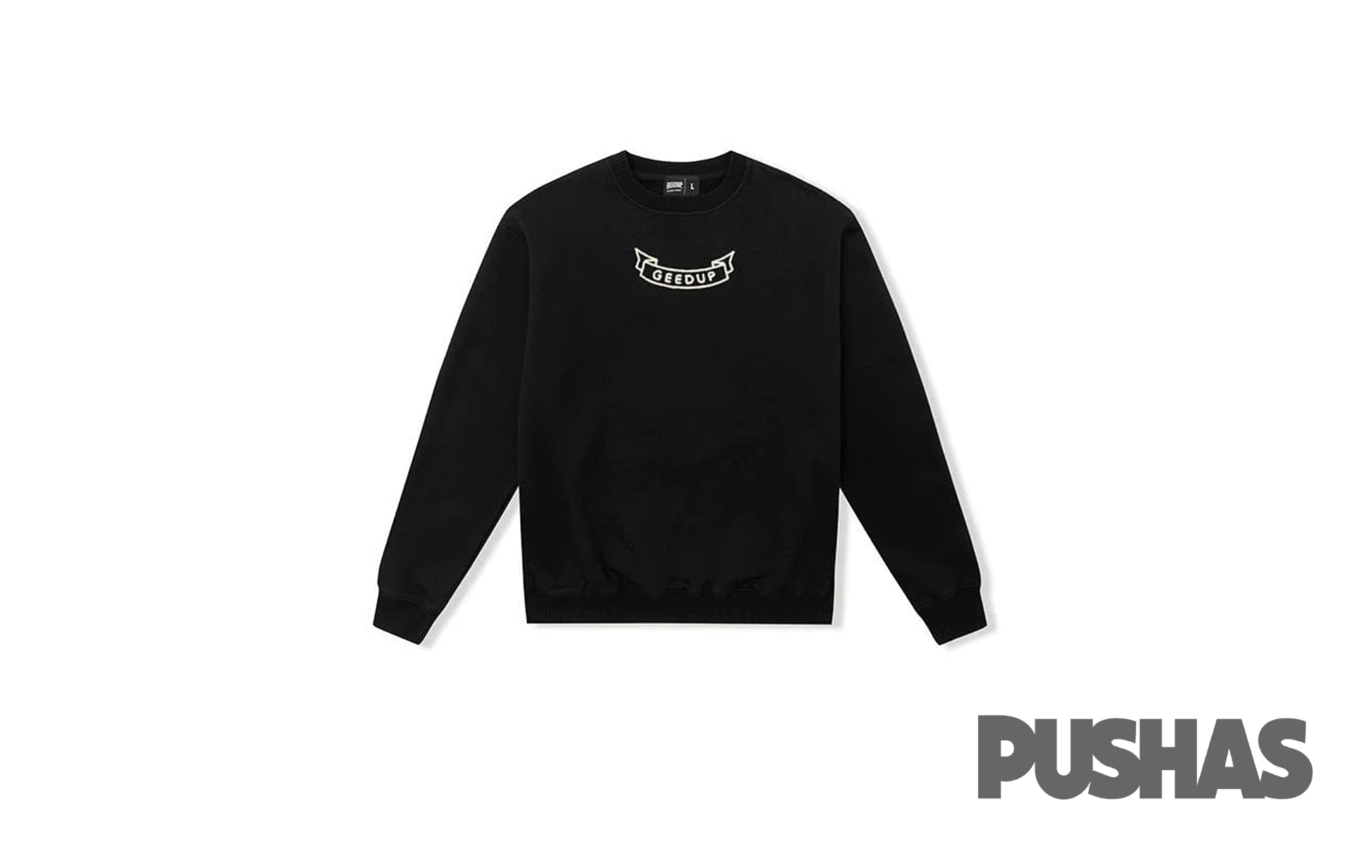 G/PFK Script Crewneck Sweatshirt - Black | Men's & Women's Casual Pullover for Streetwear & Everyday Comfort