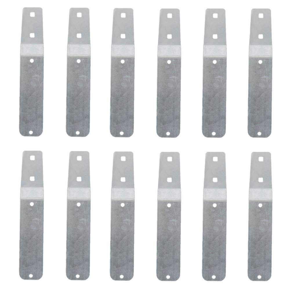 RAParts 0109792 - 12 Pack Slow Moving Reflective Vehicle Sign Mounting Blades for Tractors, Construction Equipment & Farm Machinery - High Visibility Safety Warning Signs