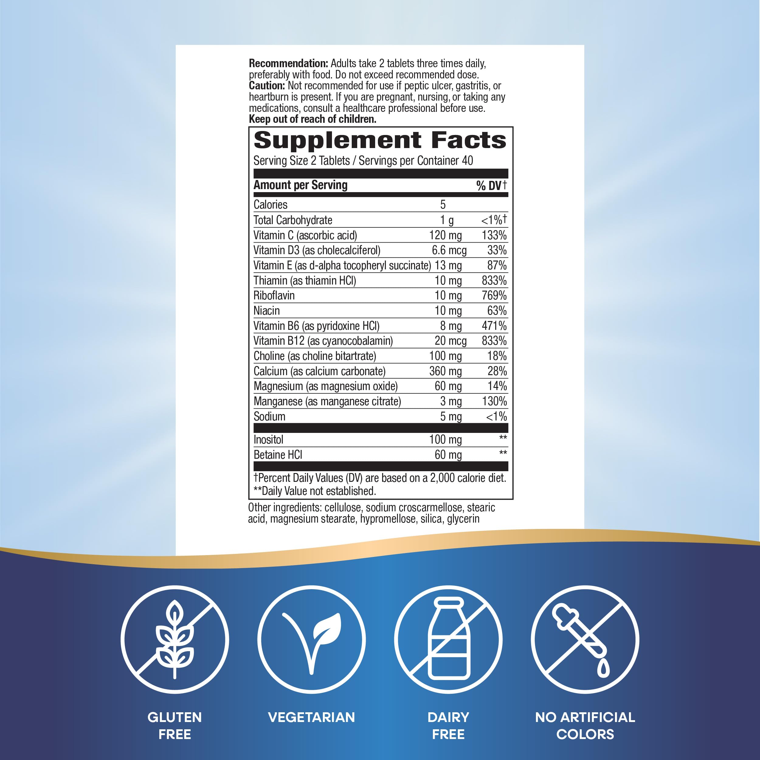 Nature's Way Myo-Tone Supplement for Muscle Function & Soft Tissue Support - with Magnesium, Vitamins & B Vitamins - Gluten Free & Vegetarian Formula - 80 Tablets (2 Pack) - Ideal for Athletes, Fitness Enthusiasts & Active Lifestyles