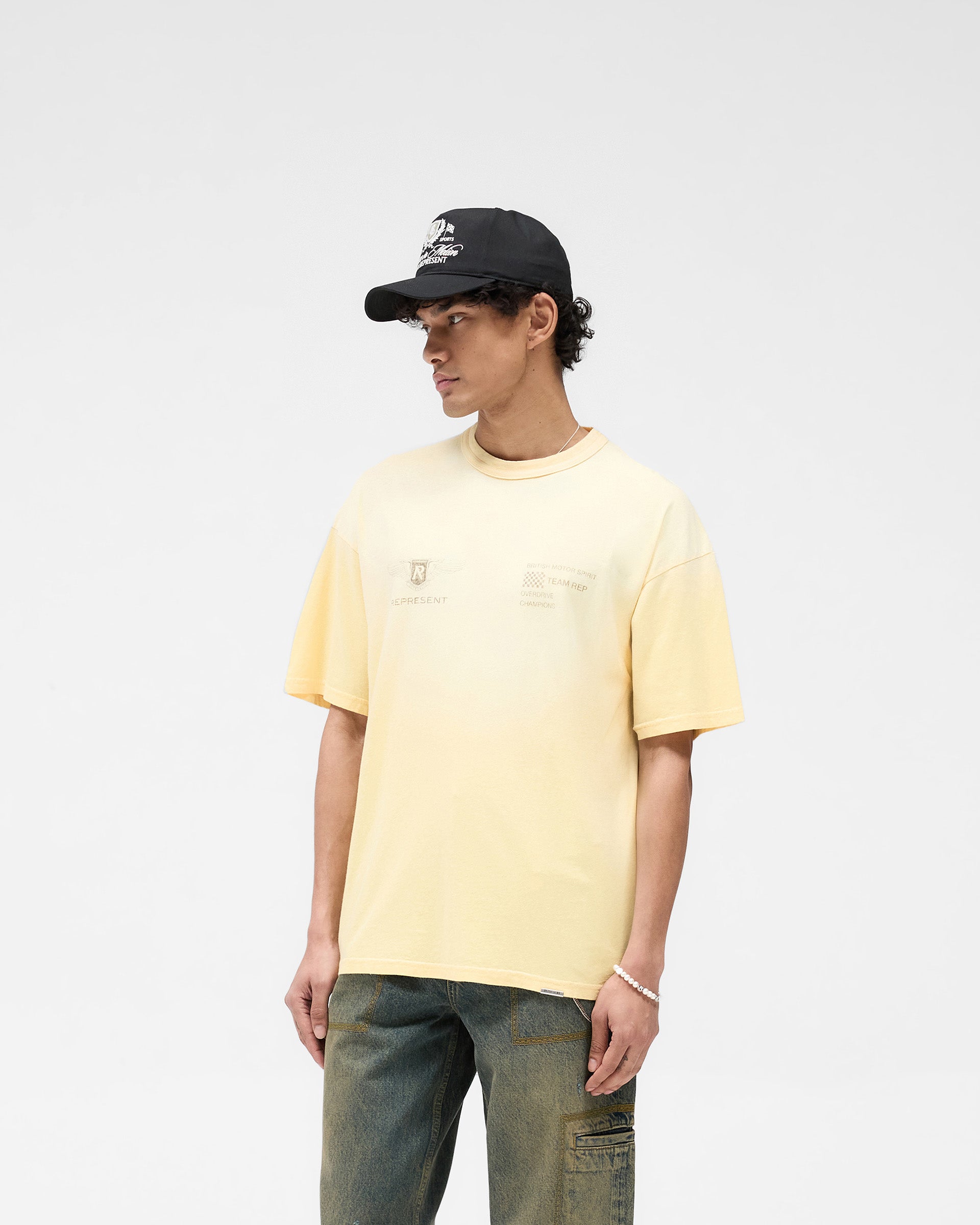 Team Rep T-Shirt - Light Yellow | Comfortable & Stylish Cotton Tee for Casual Wear, Sports & Team Events