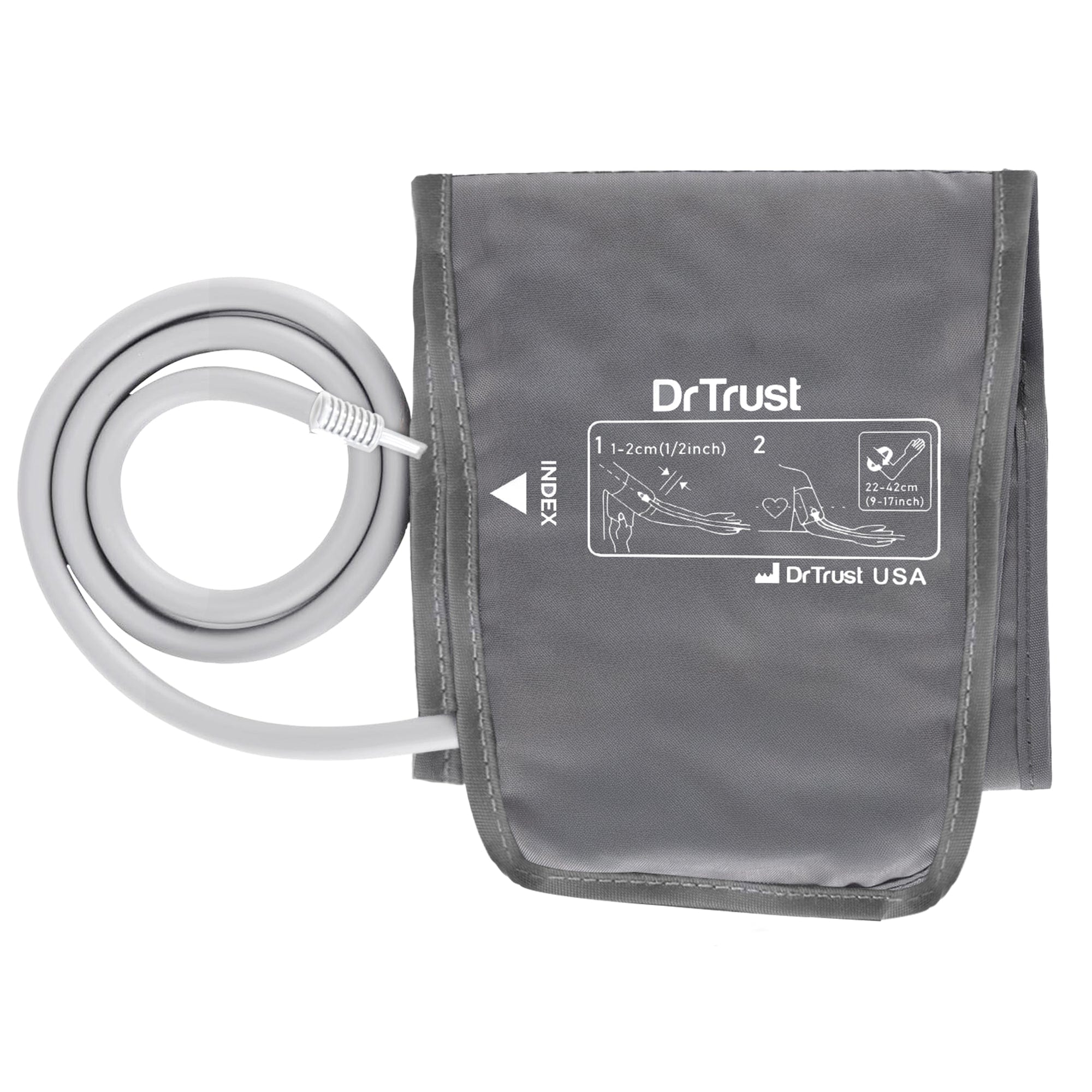 Dr Trust USA Upper Arm Blood Pressure Monitor Cuff (22-42 cm) - Durable, Soft & Comfortable BP Machine Cuff for Accurate Measurements | Ideal for Home Use & Health Monitoring