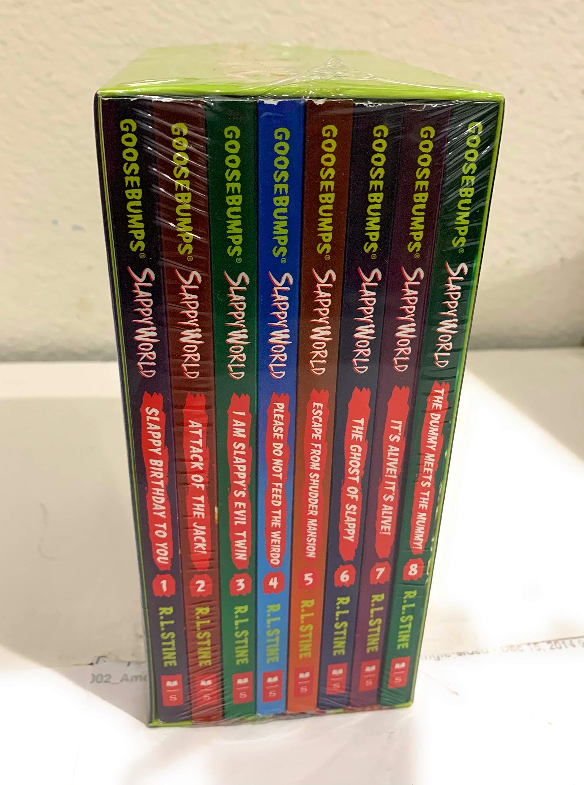 Goosebumps Slappyworld Books 1-8 Collection with Exclusive Bookmark - Perfect for Kids' Halloween Reading & Scary Story Lovers