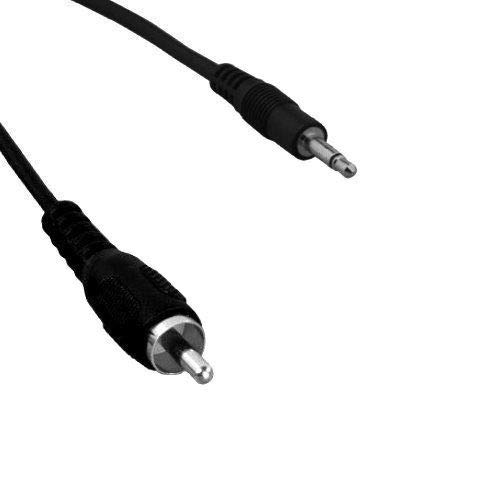Kentek 6 Feet 3.5mm Male to RCA Male Stereo Audio Cable - AUX Auxiliary Cord for PC, Mac, MP3 Players, Car Audio & Home Theater Systems - Perfect for Connecting Speakers, Monitors & Audio Devices