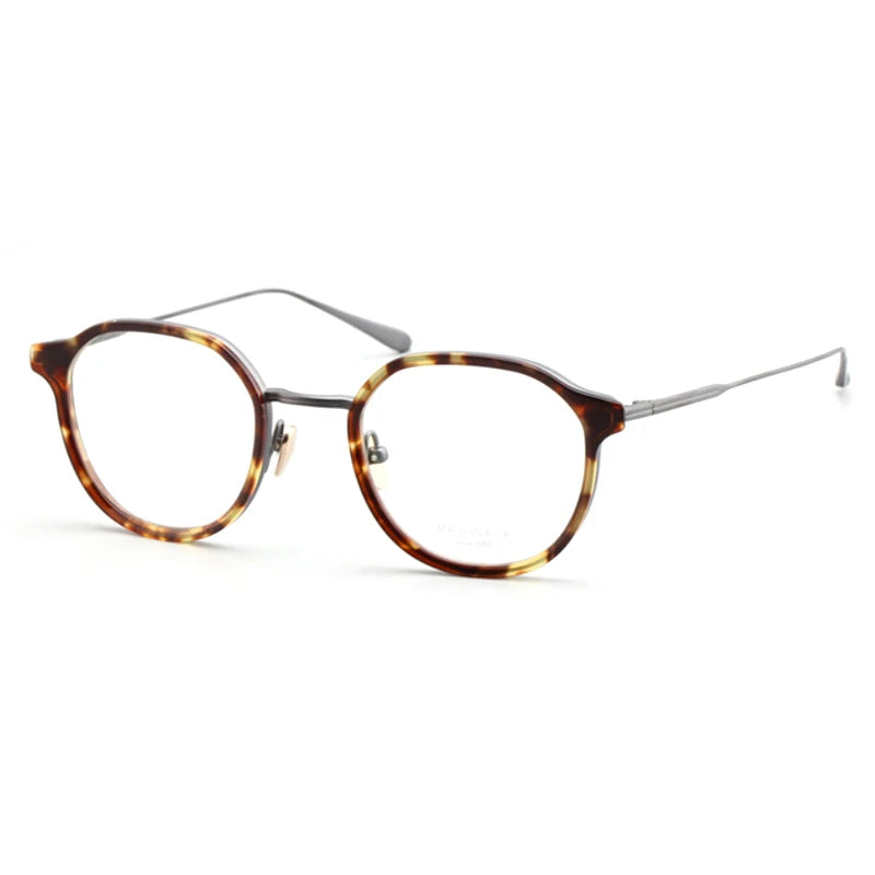 Stylish Aimee Unisex Full Rim Round Titanium Acetate Eyeglasses Frame 2241 - Lightweight & Durable for Work, Reading & Everyday Wear