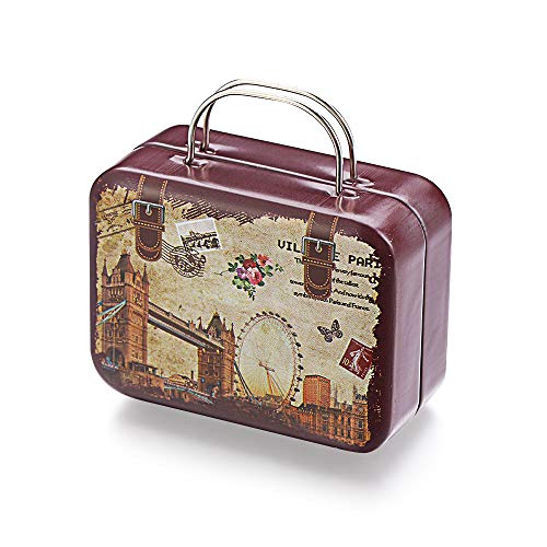 Mini Suitcase Eyelash Storage Box - Multifunctional Iron Lash Tray & Makeup Organizer for False Eyelashes, Travel Luggage, and Candy Storage | Perfect for Makeup Artists, Travelers & Beauty Enthusiasts