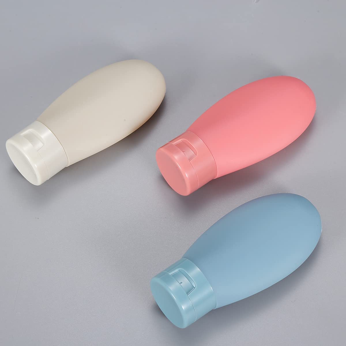 6-Piece Travel Bottles Set - 60ml Leak-Proof Empty Plastic Squeeze Bottles for Toiletries, Shampoo & Conditioner with Storage Bag (Multicolor) - Perfect for Air Travel, Gym & Vacation Essentials