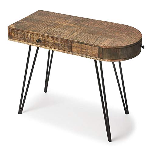 Allora Furniture Sebastopol Writing Desk in Loft Style - Modern Home Office Desk for Small Spaces | Perfect for Remote Work, Study & Crafting
