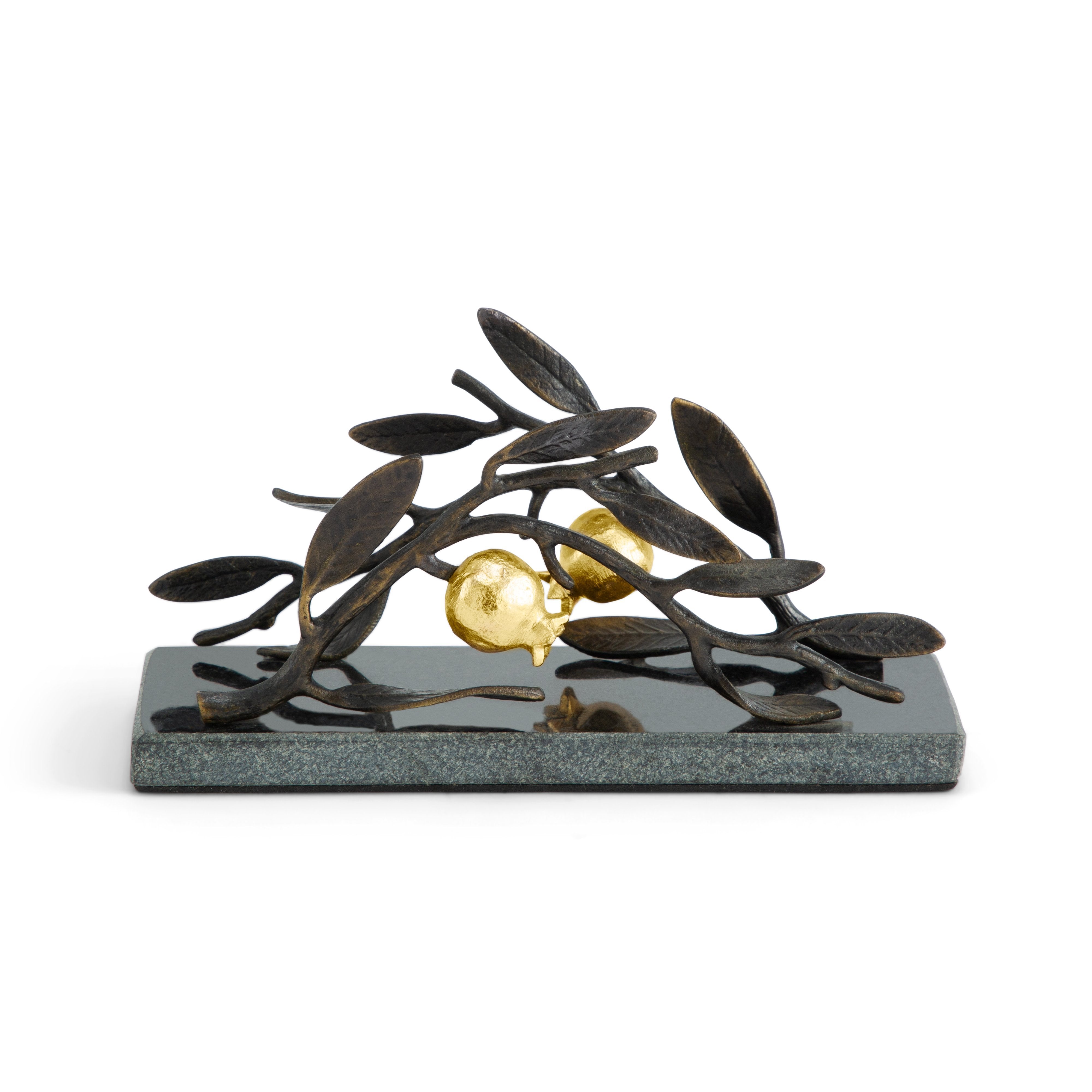 Stainless Steel Pomegranate Design Vertical Napkin Holder - Elegant Kitchen & Dining Table Decor for Parties, Restaurants, and Home Use