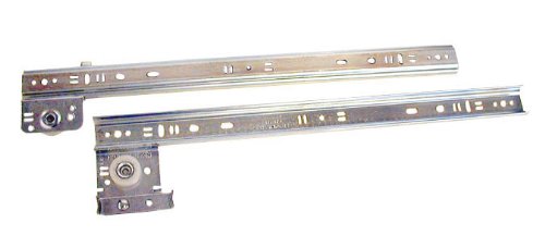 Knape & Vogt 14 Inch Side Drawer Slides Bulk Pack - 10 Sets Zinc Plated Steel Cabinet Hardware for Kitchen, Office & Furniture Installation